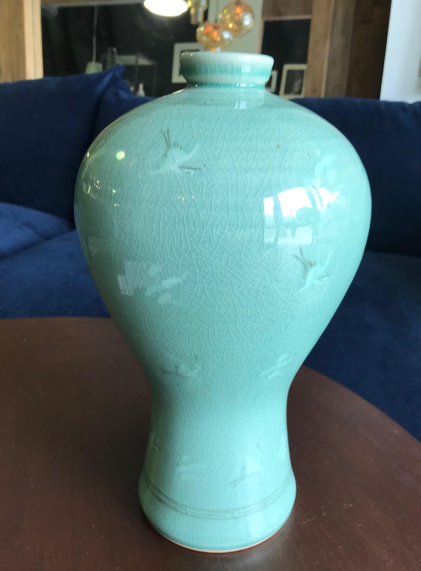 korean green pottery