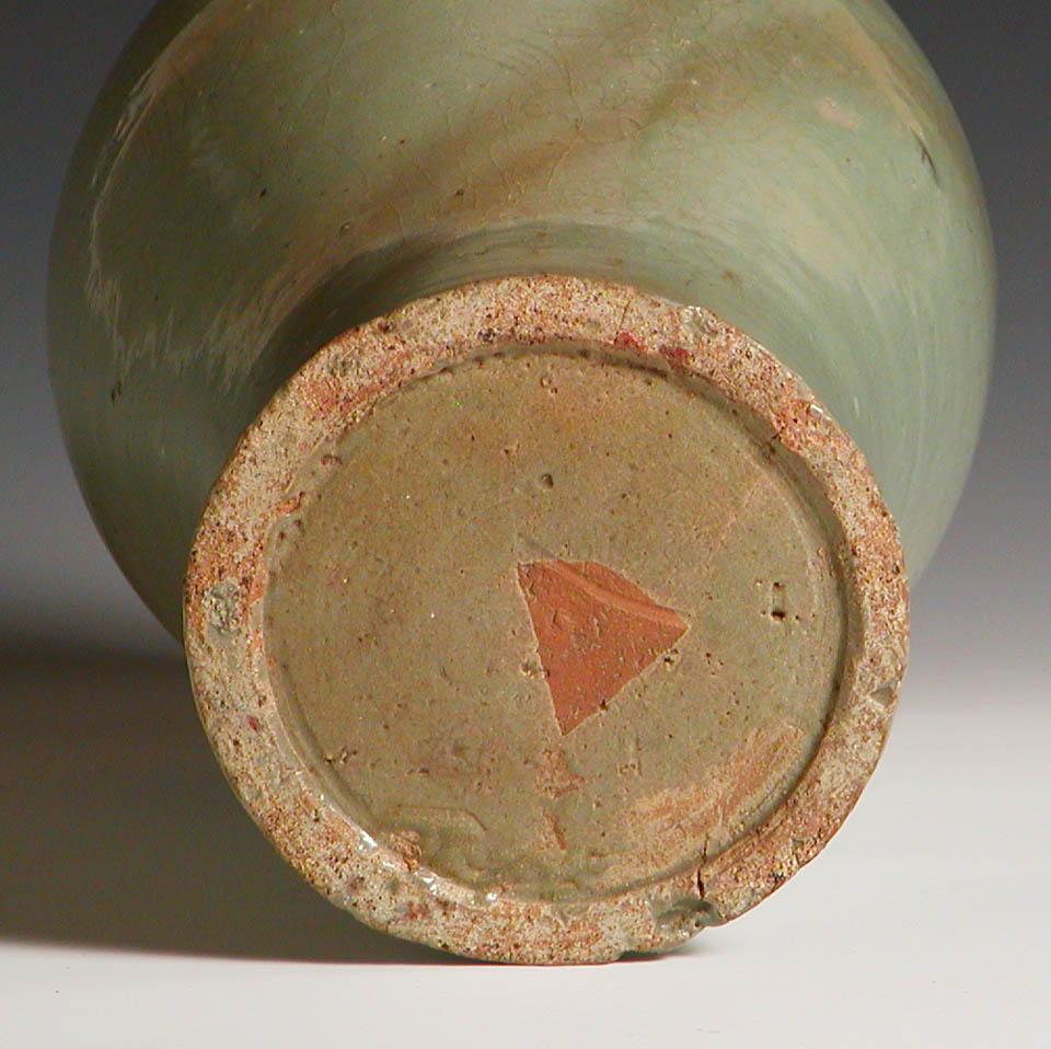 18th Century and Earlier Korean Celadon  Jar with Four Handles. Goryeo dynasty, 12th century. For Sale