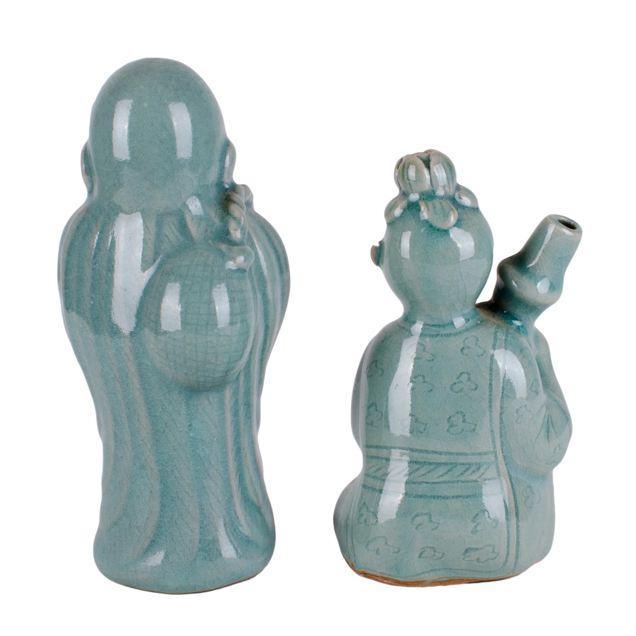 Coréen Paire de compte-gouttes en céladon coréen en vente