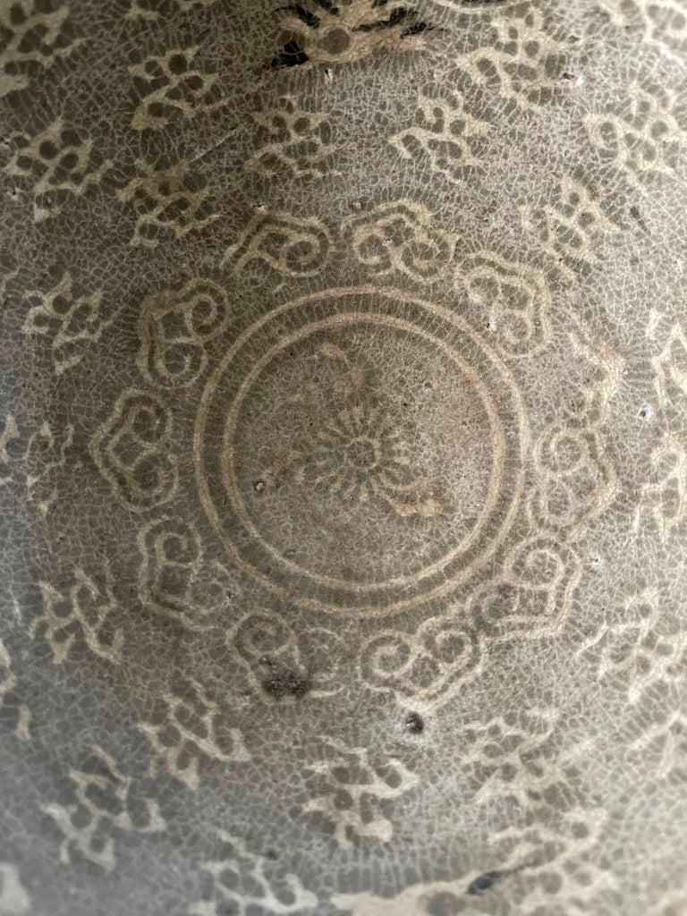 Korean Ceramic Celadon Bowl with Slip Inlay Goryeo Dynasty For Sale at ...