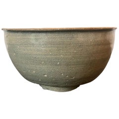 Antique Korean Ceramic Celadon Deep Bowl Goryeo Dynasty