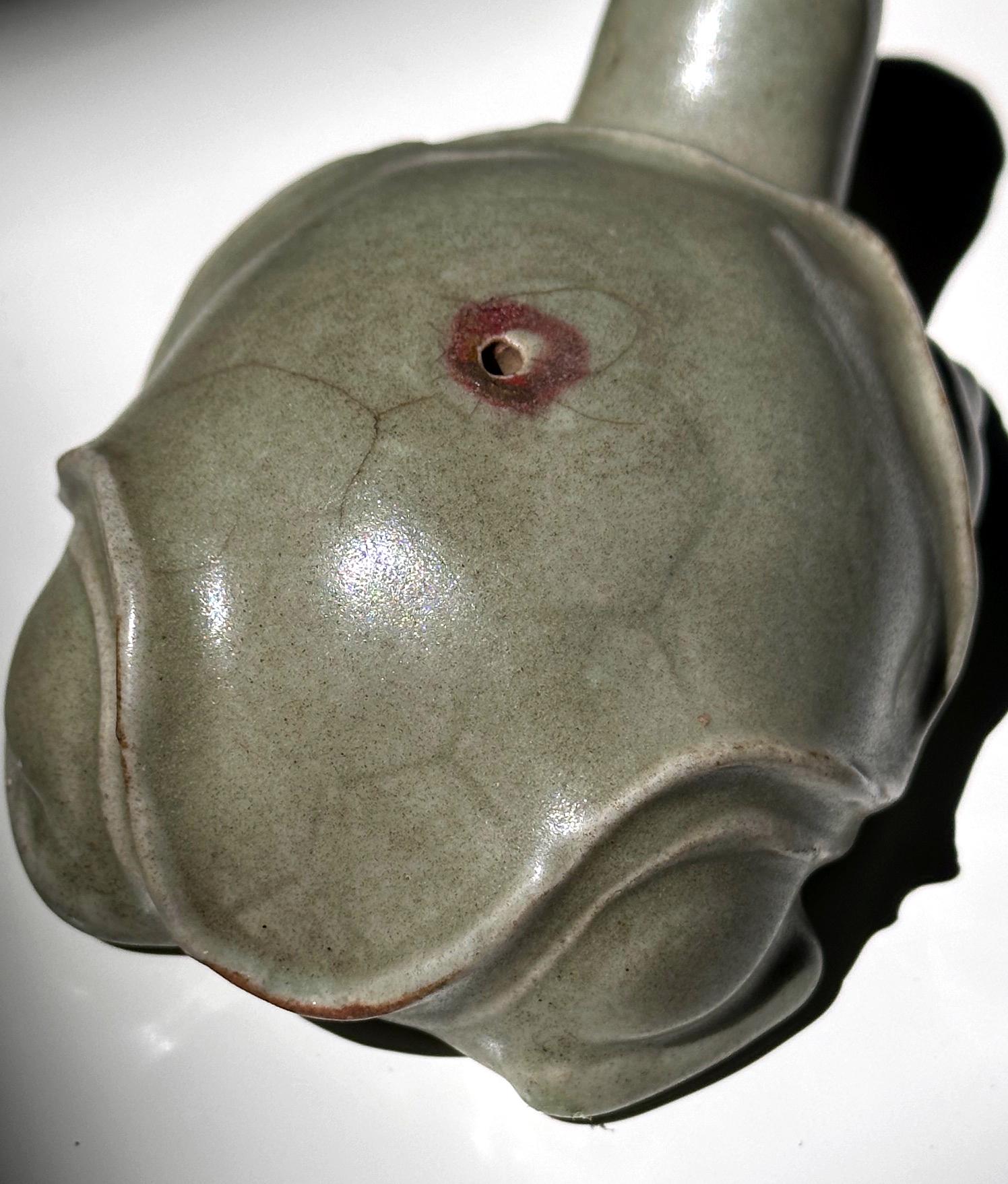 Korean Ceramic Celadon Turtle Form Water Dropper Goryeo Period For Sale 4