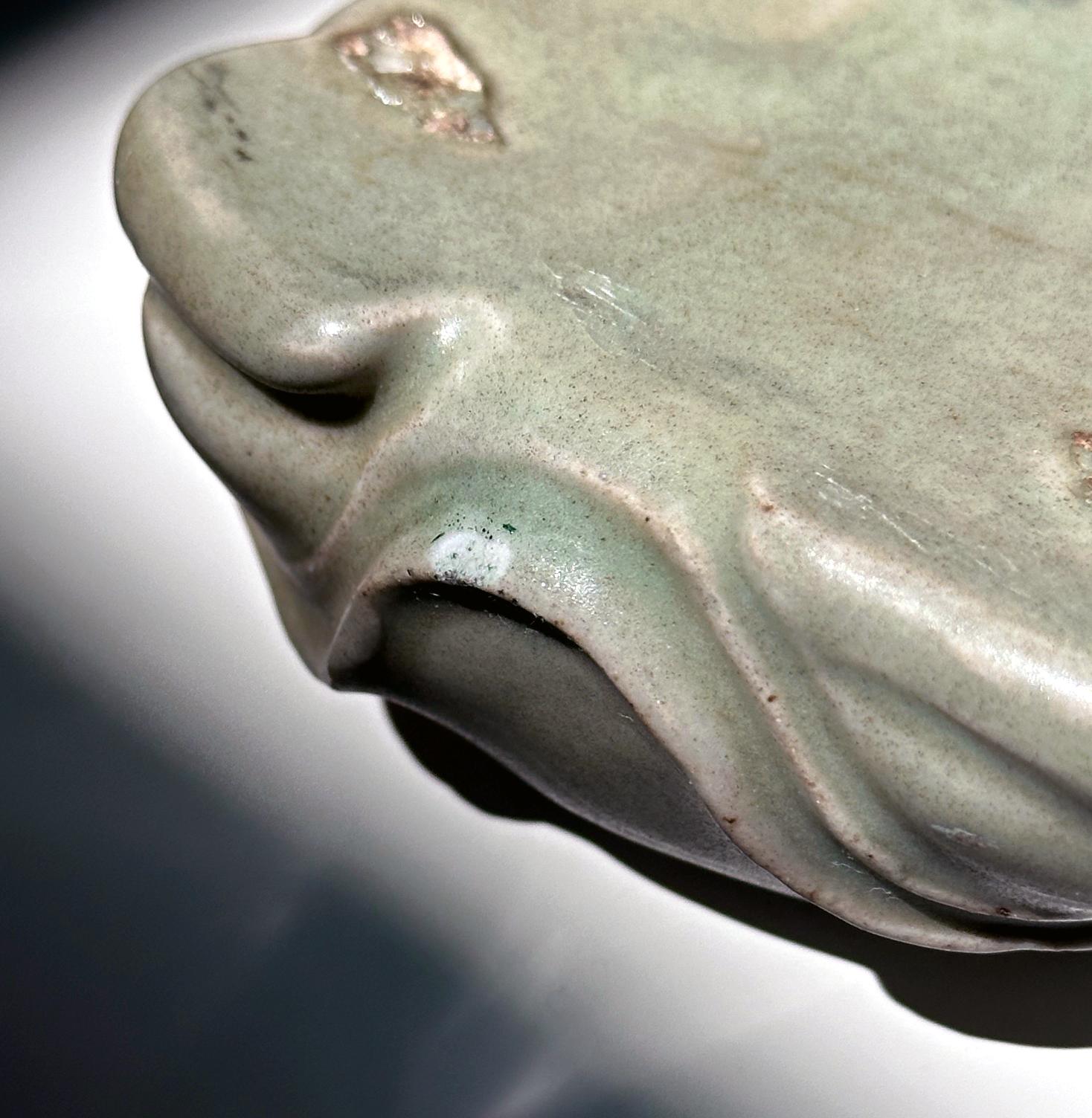 Korean Ceramic Celadon Turtle Form Water Dropper Goryeo Period For Sale 9