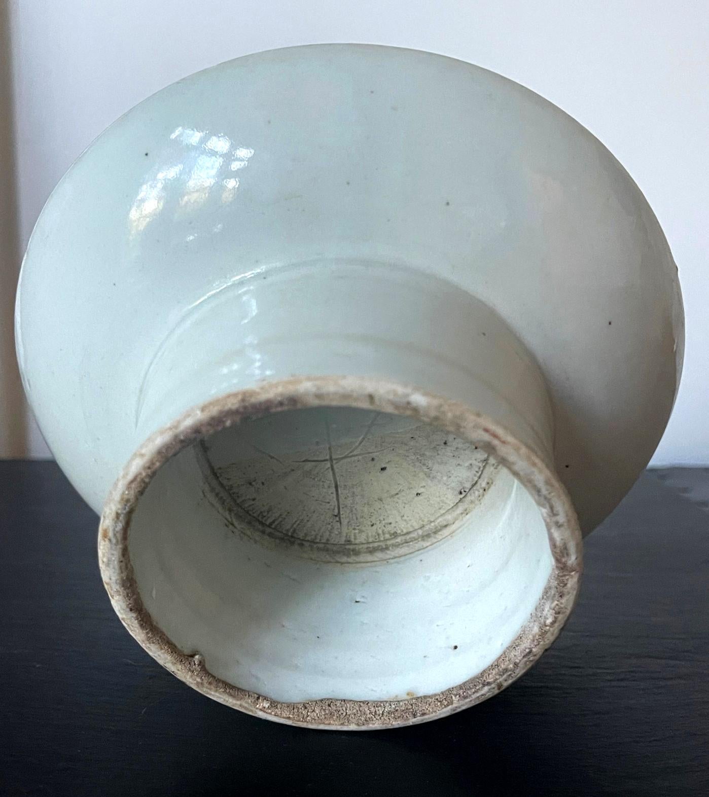 Korean Ceramic Ritual Offering Stemmed Dish with Inscription Joseon Dynasty For Sale 5