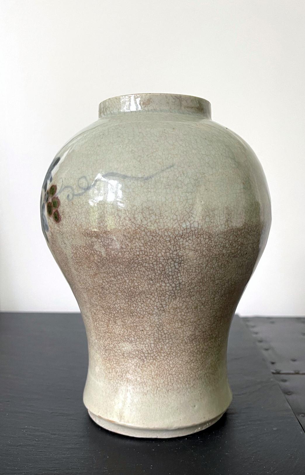 18th Century and Earlier Korean Ceramic Storage Jar Joseon Dynasty For Sale