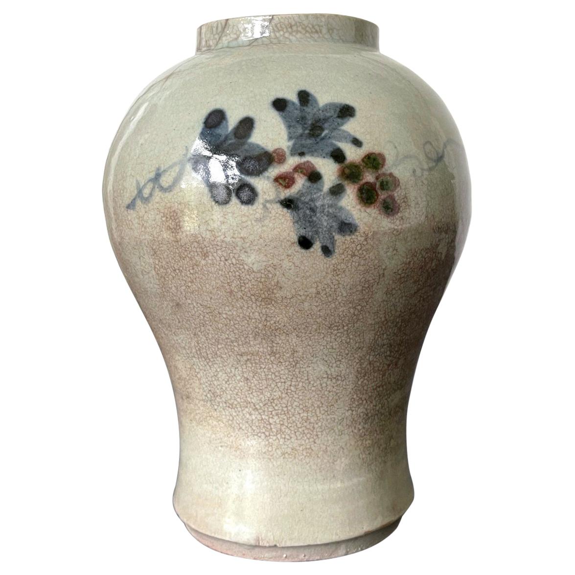Korean Ceramic Storage Jar Joseon Dynasty