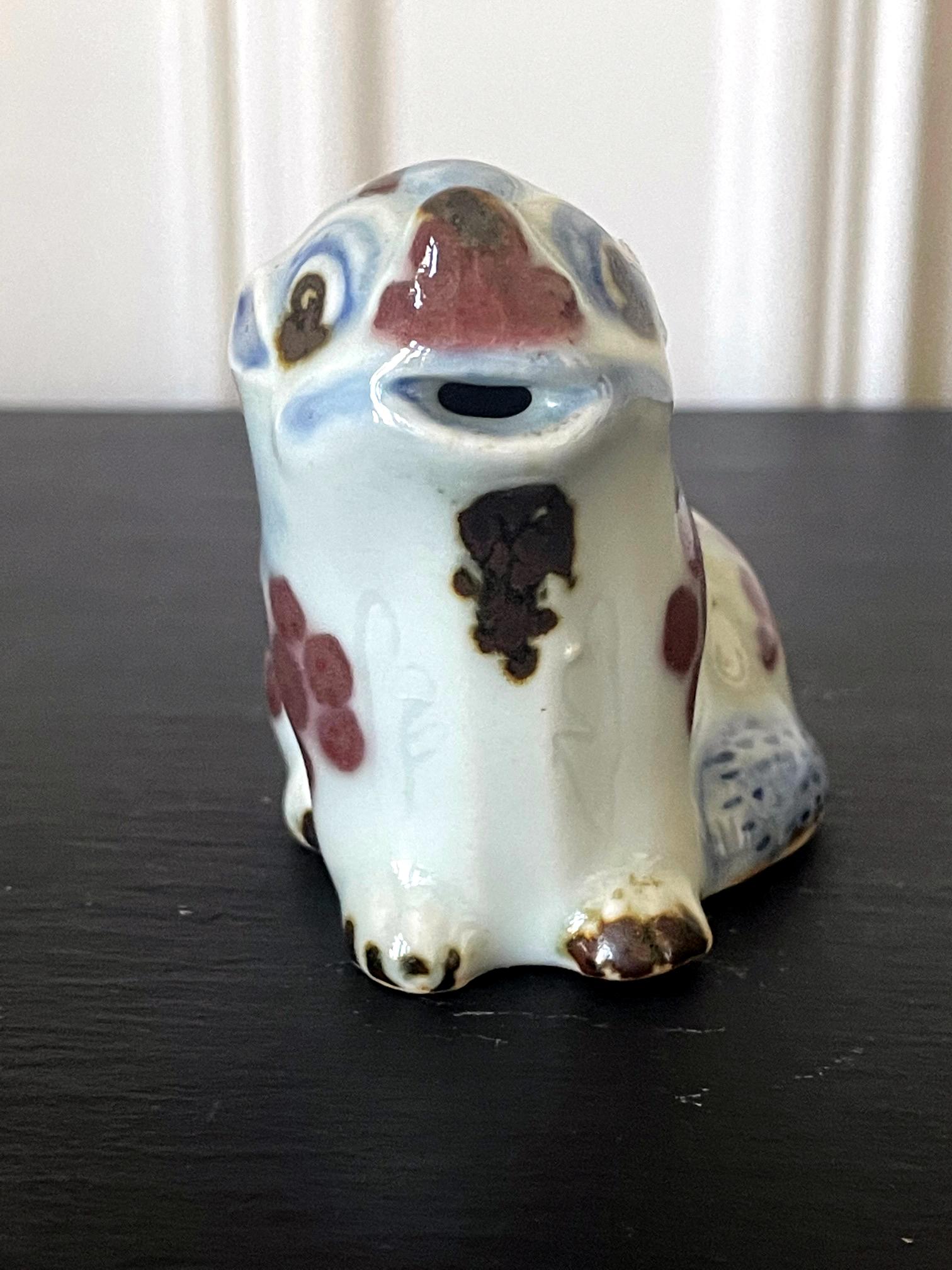 Glazed Korean Ceramic Water Dropper in Dog Form Joseon Dynasty For Sale