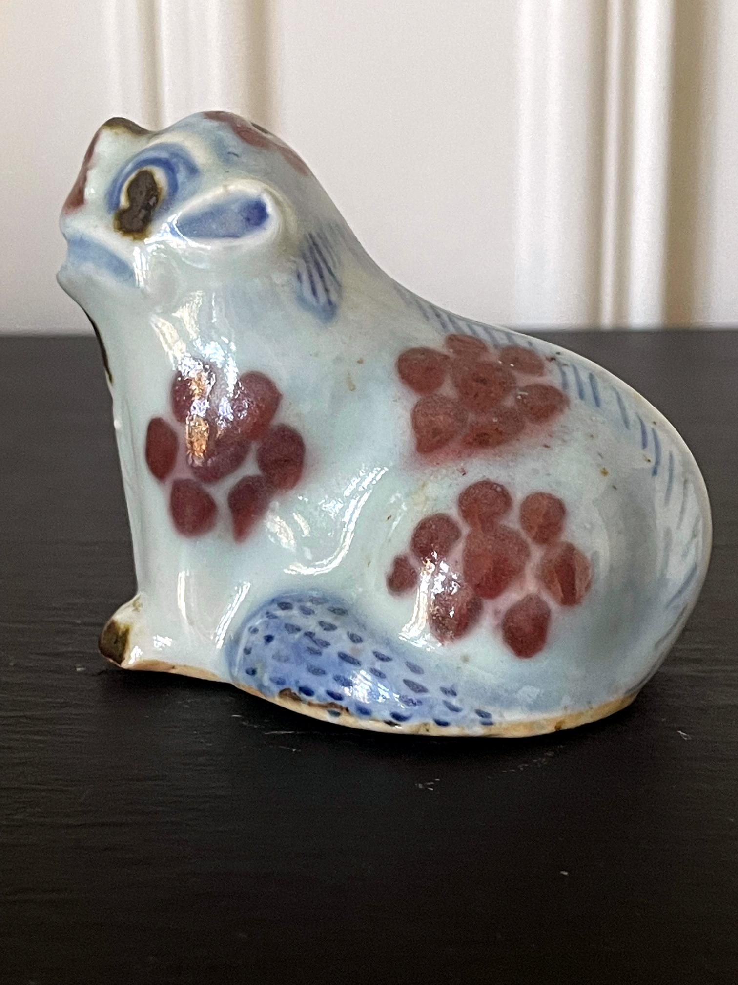 Korean Ceramic Water Dropper in Dog Form Joseon Dynasty In Good Condition For Sale In Atlanta, GA