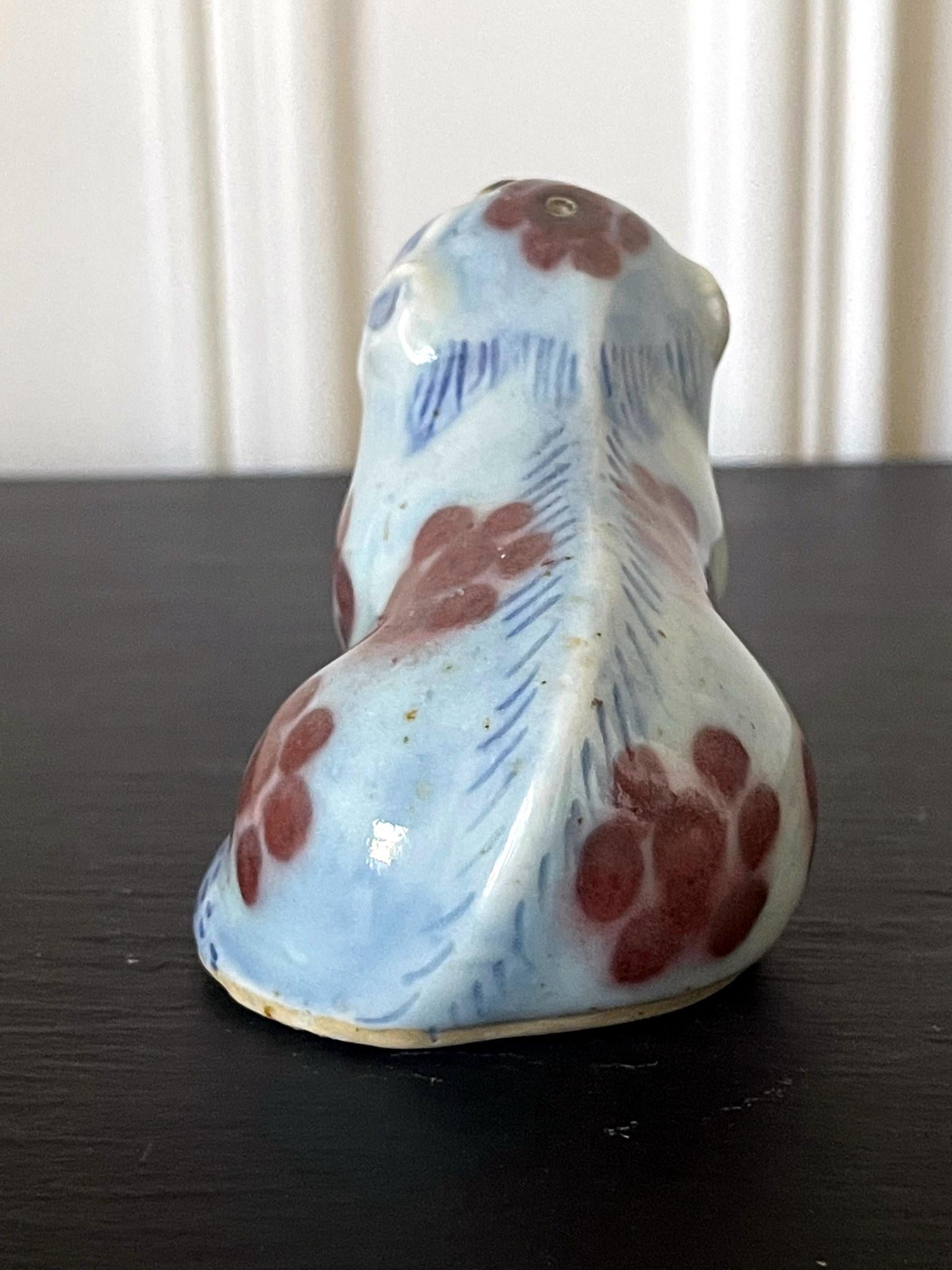 19th Century Korean Ceramic Water Dropper in Dog Form Joseon Dynasty For Sale