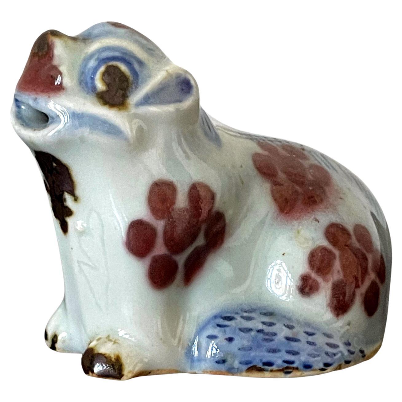 Korean Ceramic Water Dropper in Dog Form Joseon Dynasty For Sale