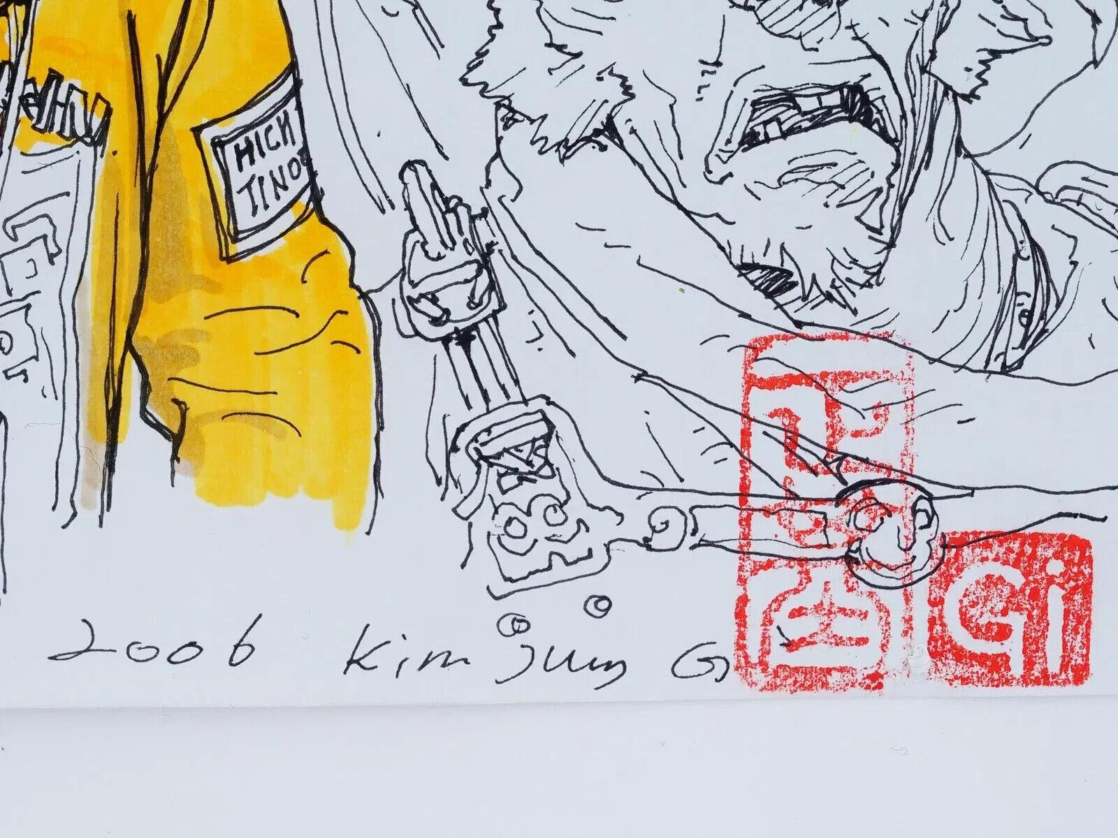 Korean Comics Mixed Media Painting By Kim Jung Gi For Sale 1