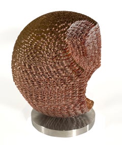 Korean Contemporary Abstract "Coin" Sculpture by Kim Seung-Woo
