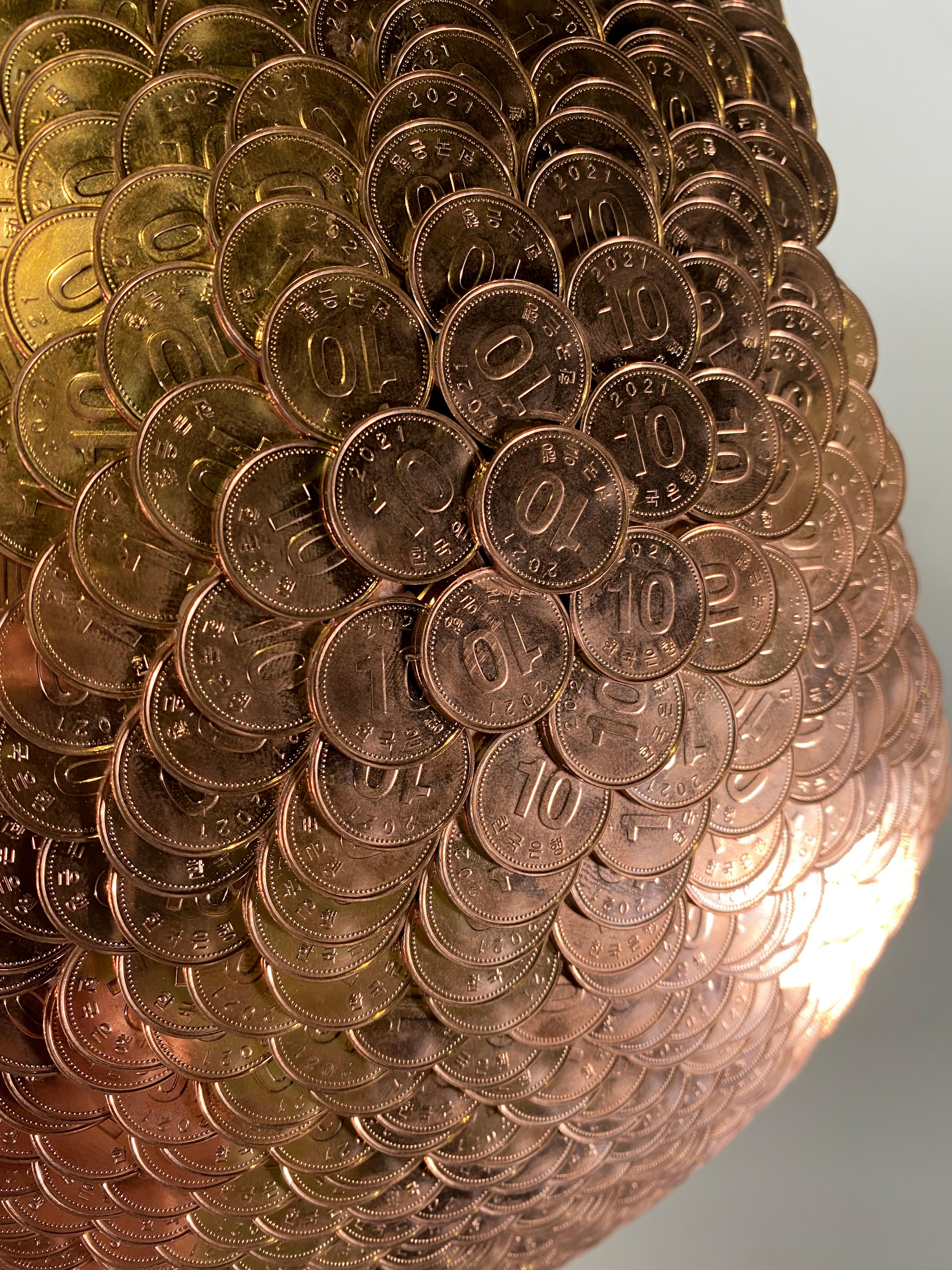 Copper Korean Contemporary Abstract 