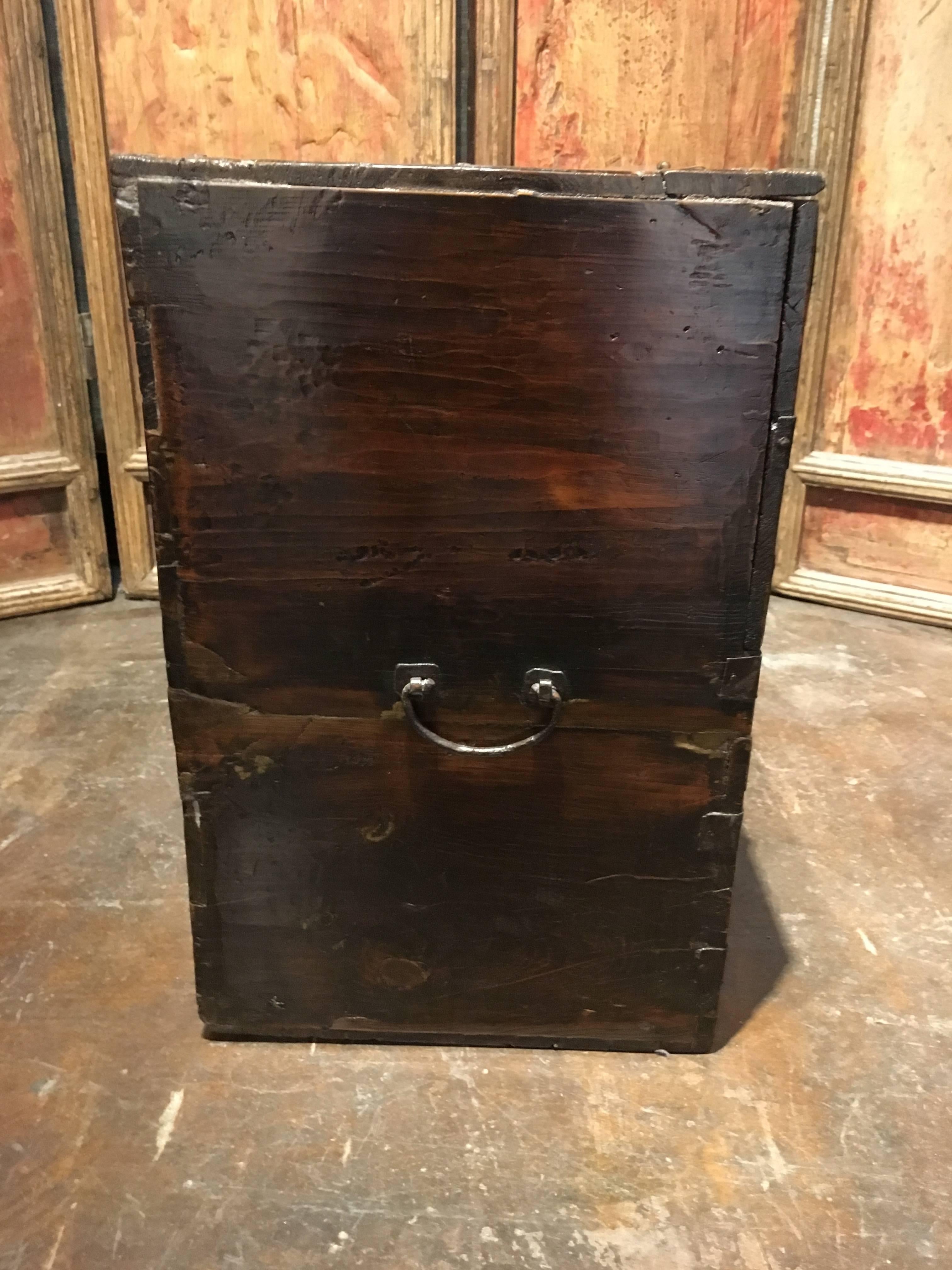 Korean Elm and Iron Blanket Chest, Bandaji, Joseon Dynasty, 18th-19th Century 3