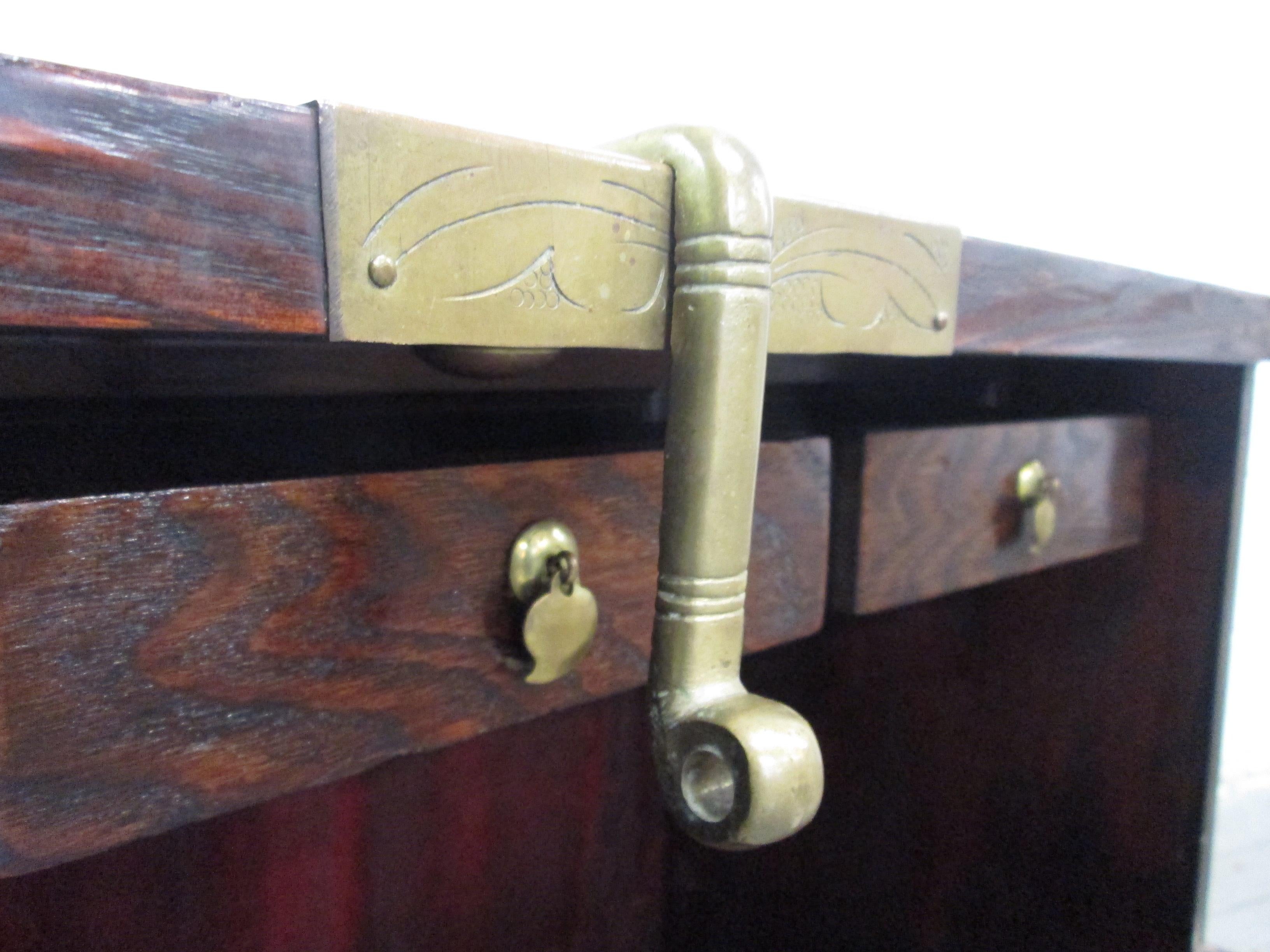 Korean Elm Tansu Chest with Brass Hardware For Sale 1