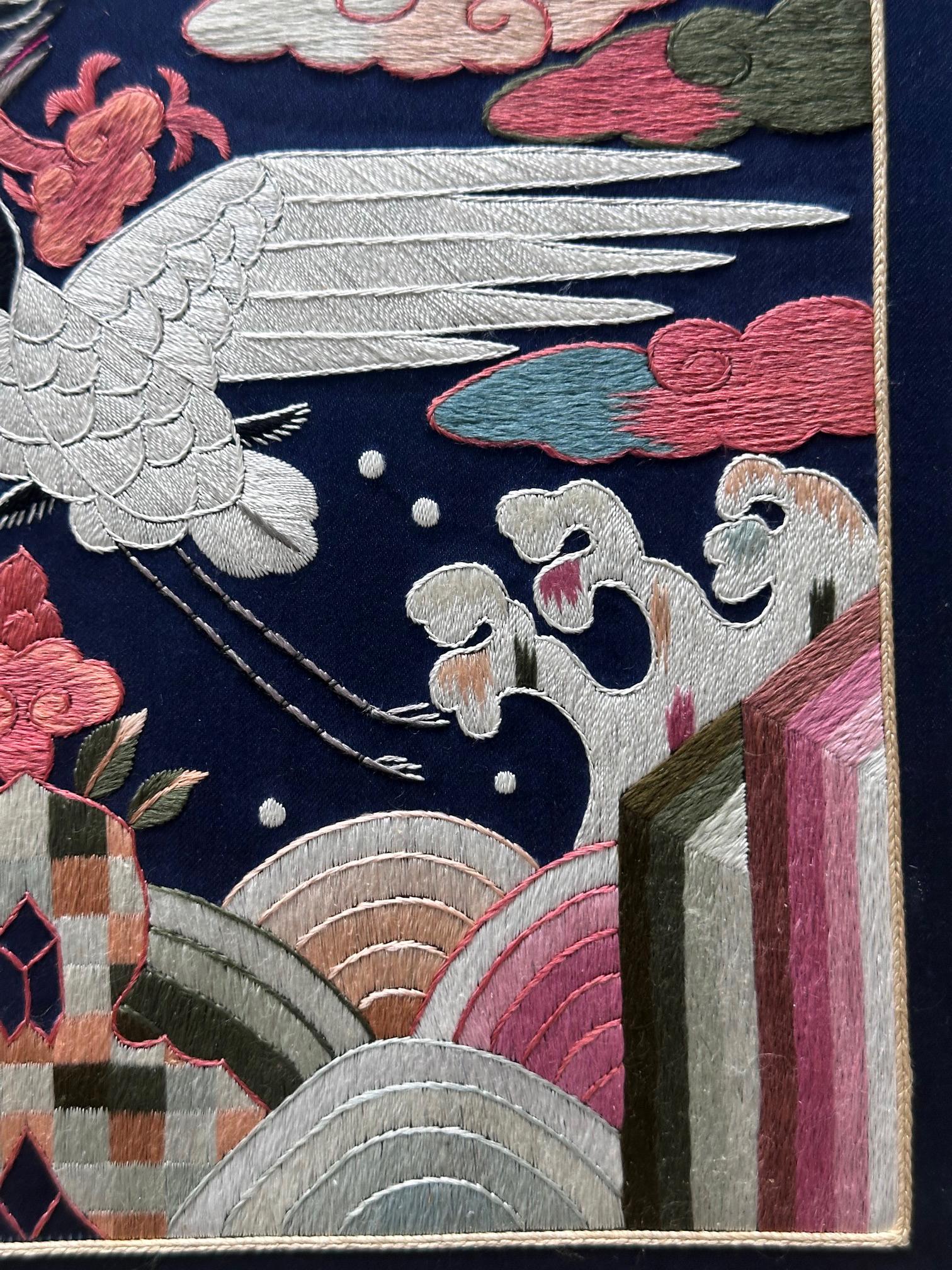 Ricamo coreano Distintivi di grado civile Dinastia Joseon in vendita 2