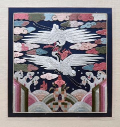 Korean Embroidery Civil Rank Badges Joseon Dynasty