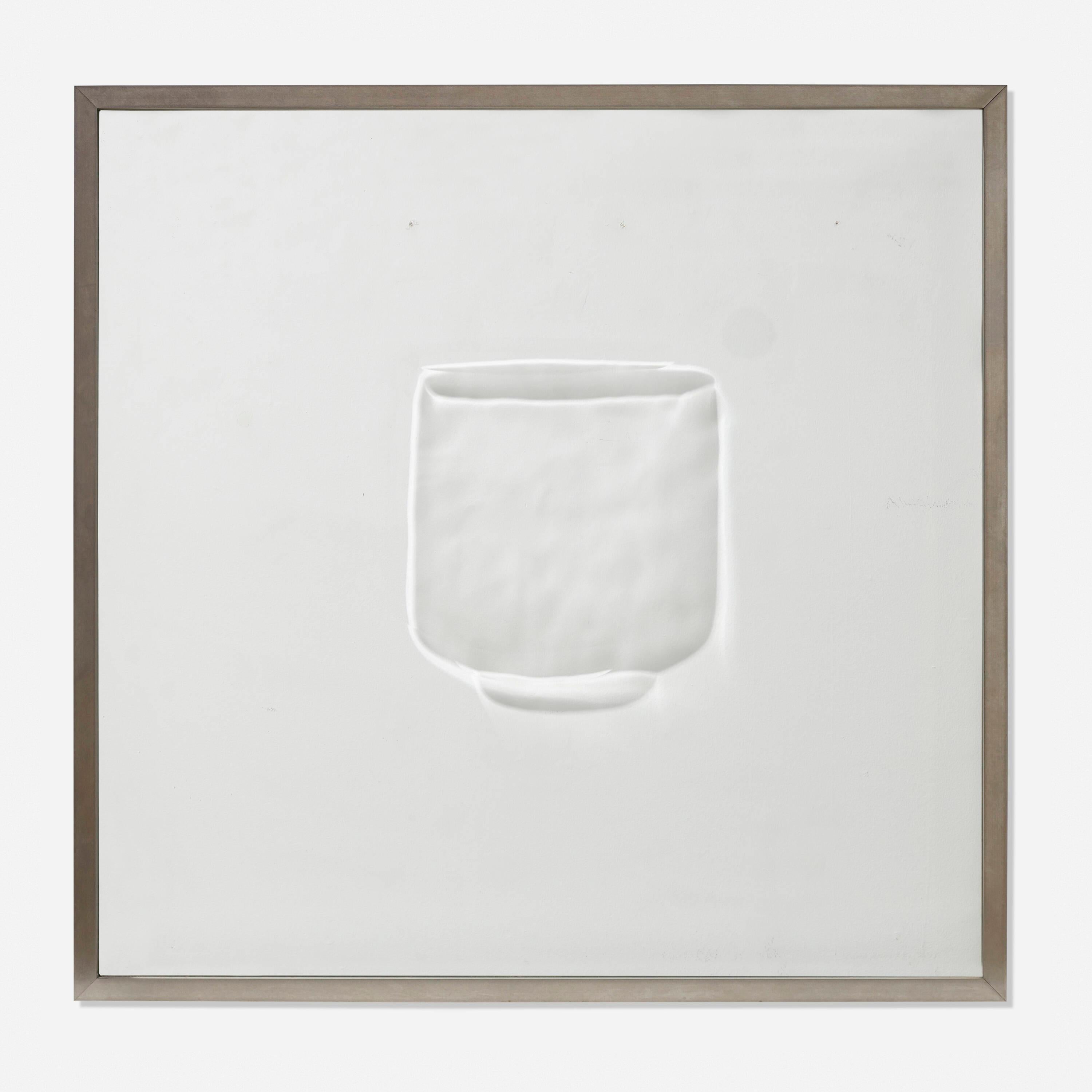 Sang-Min Lee
Title: Celadon Cup
Year: 2018
engraved glass in artist's frame
Etched signature and year
Provenance: Gallery Tableau, South Korea  
Private collection in US.
The piece is heavy. Professional installation recommended.
Biography: Sang-Min