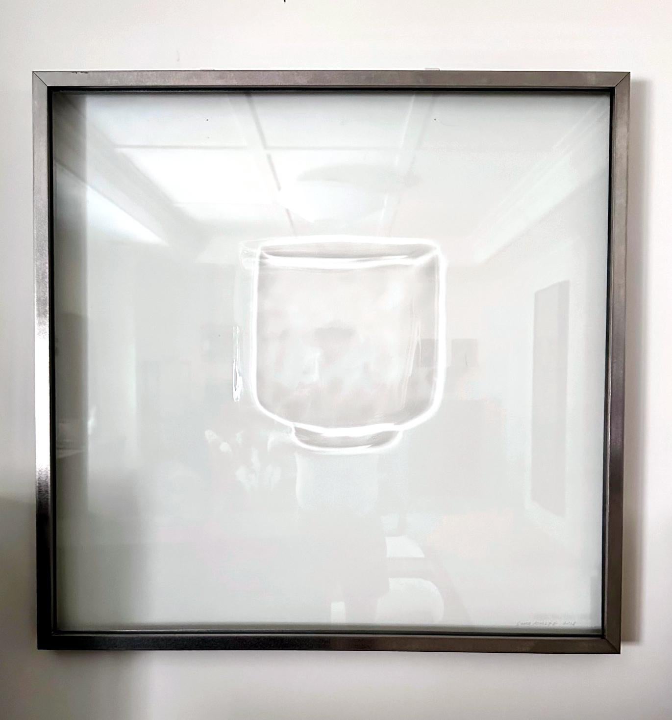 Modern Korean Etched Glass Sculpture by Sang-Min Lee For Sale