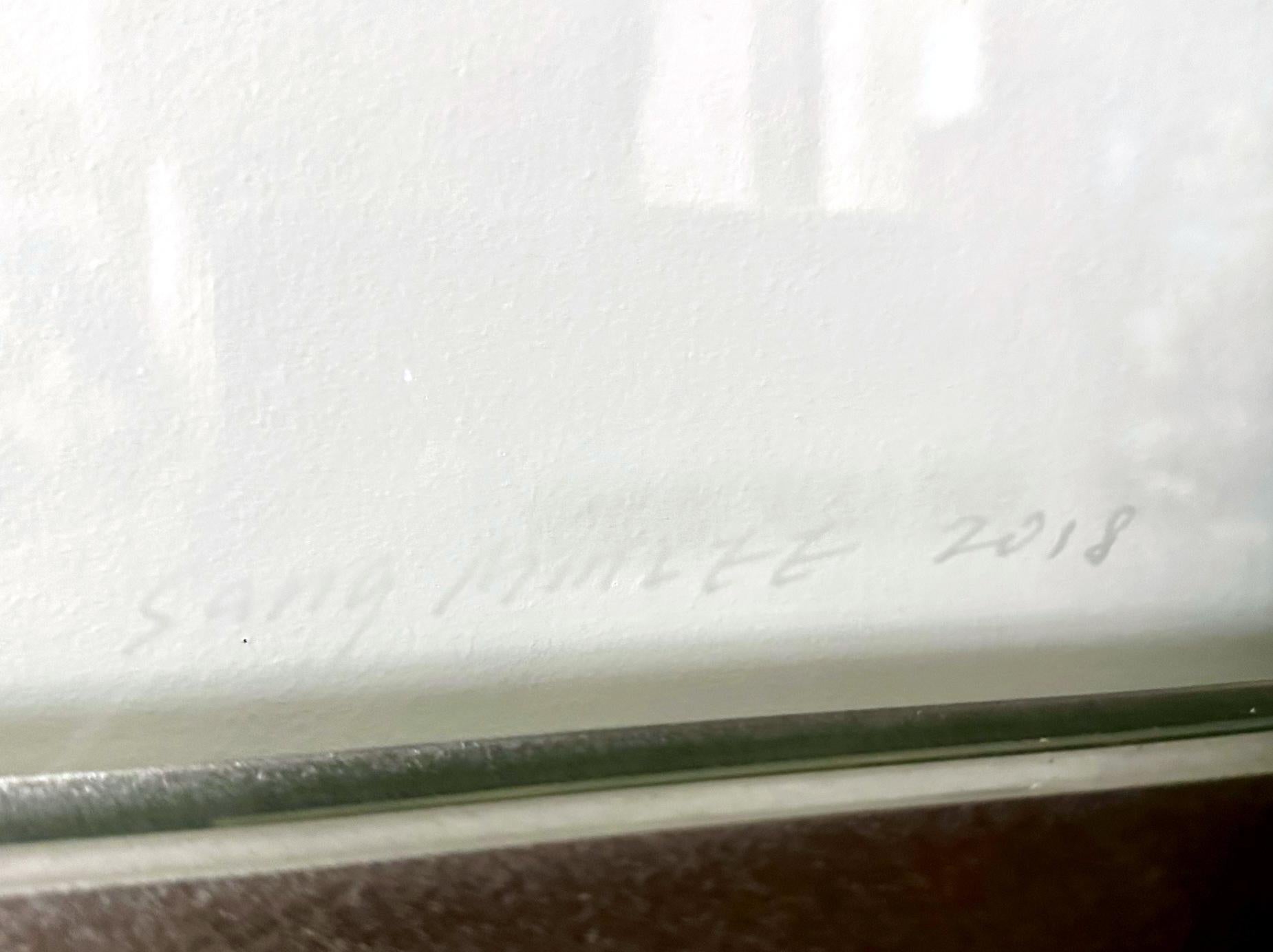 Korean Etched Glass Sculpture by Sang-Min Lee In Good Condition For Sale In Atlanta, GA