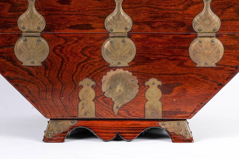 Korean Exotic Wood Table Top Chest at 1stDibs