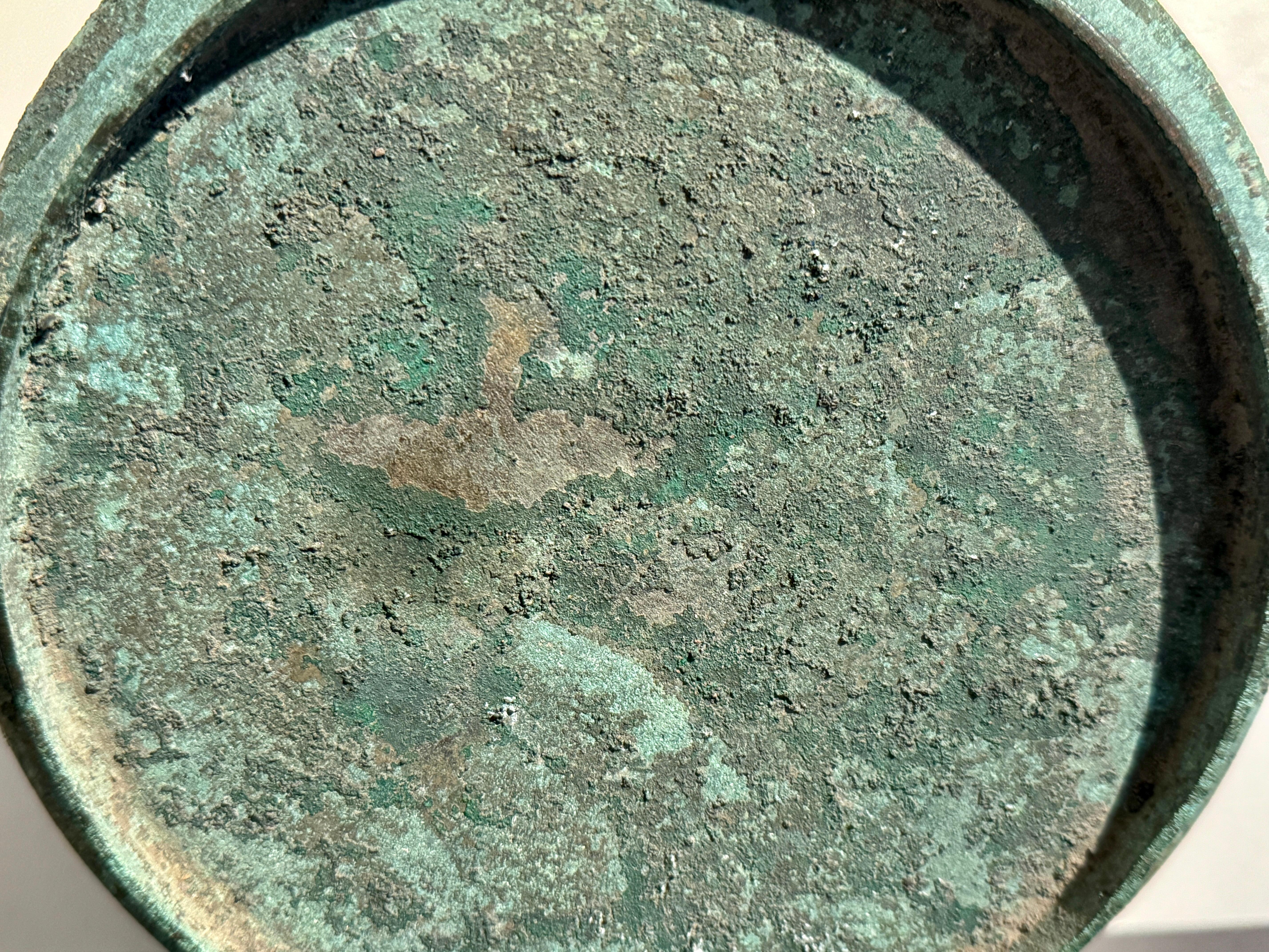 Korean Goryeo Bronze Basin, Goryeo Dynasty, 12th - 14th century, Korea For Sale 6