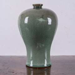 Korean Goryeo Style Maebyeong Crane Vase