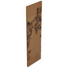 Korean Painting, Wall Panel, 17th Century Ink Grapevine