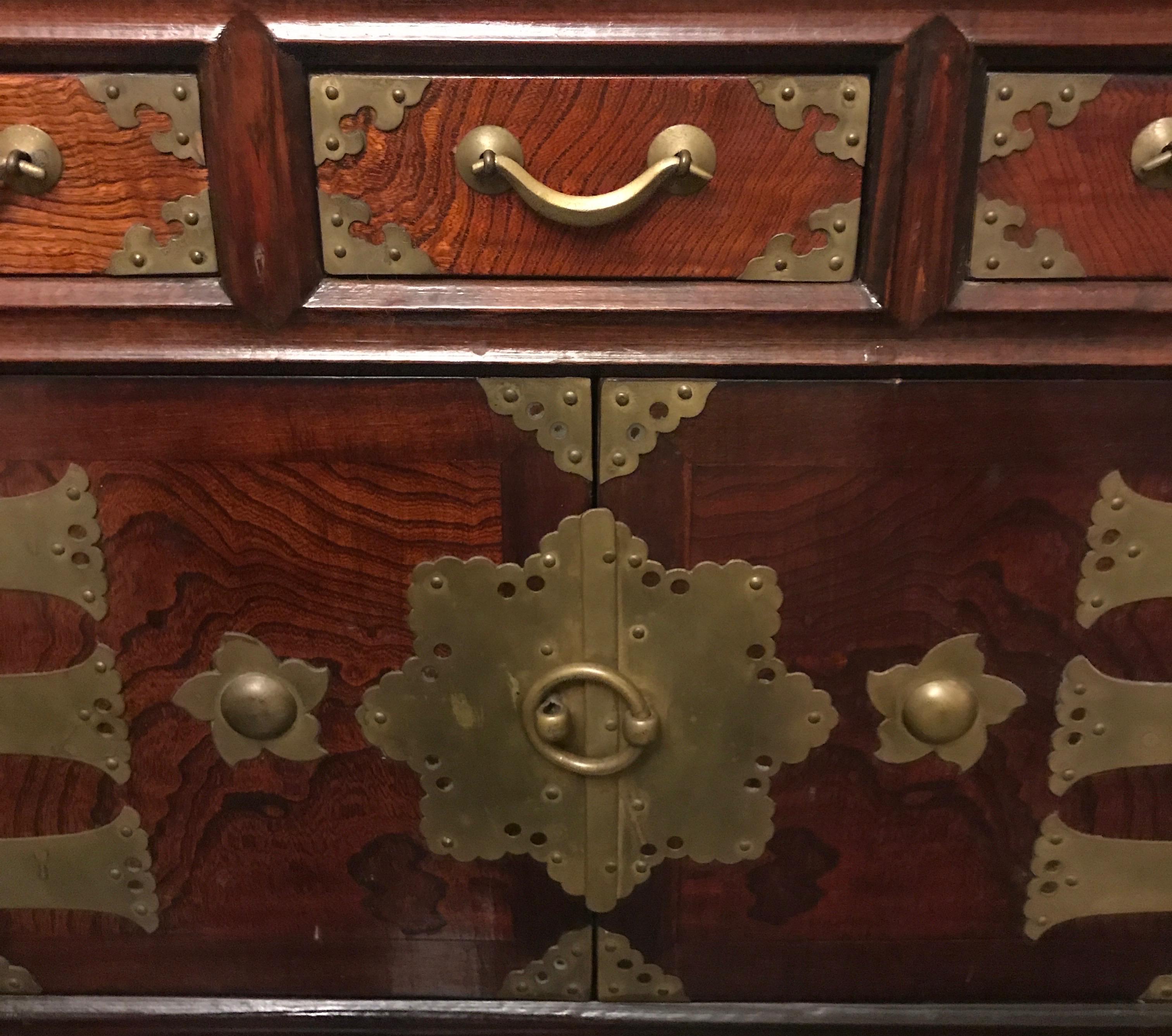 Mid 20th Century Korean Jewelry Chest Dresser Organizer For Sale 2