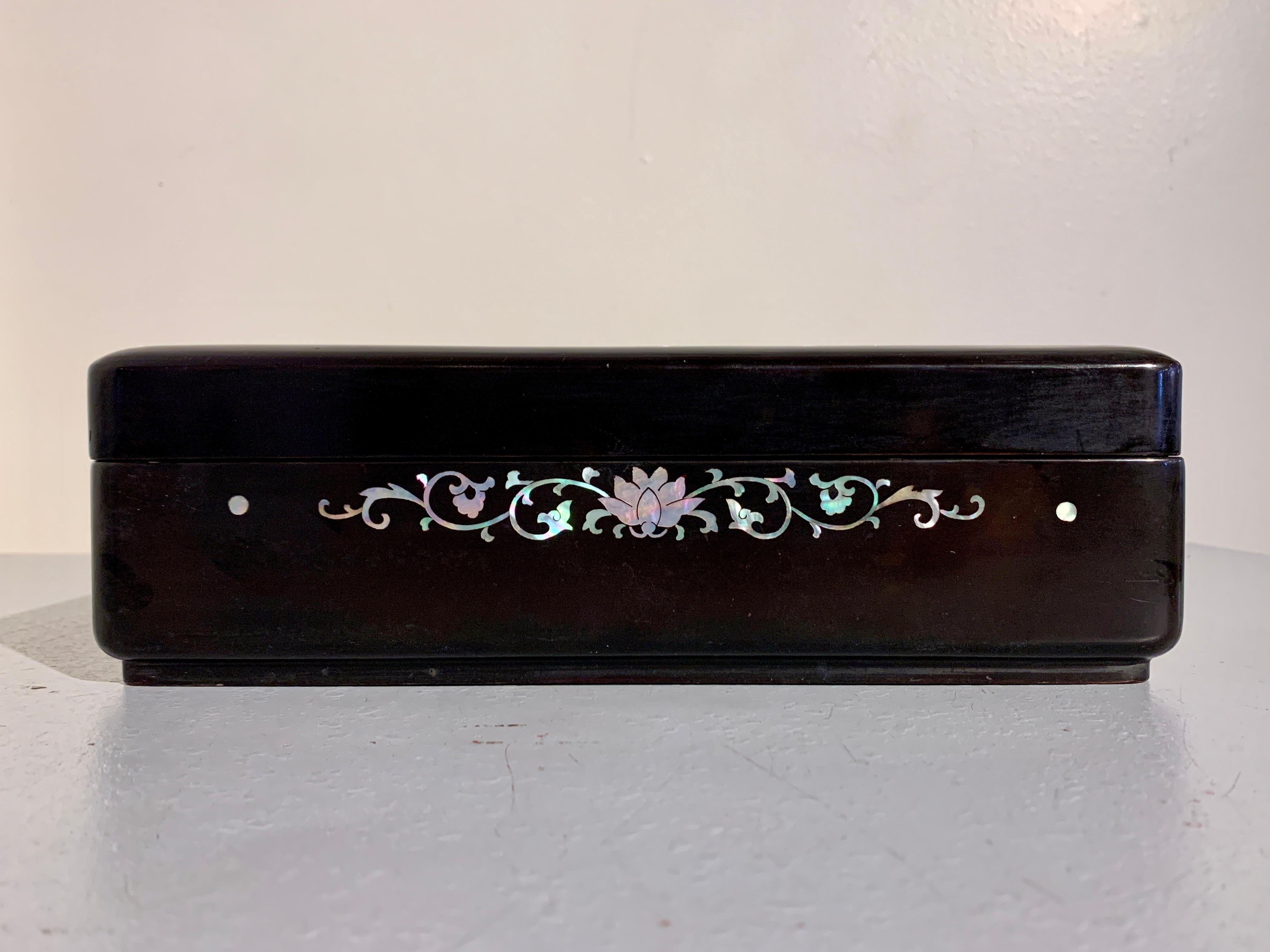 Korean Lacquer and Mother of Pearl Inlay 