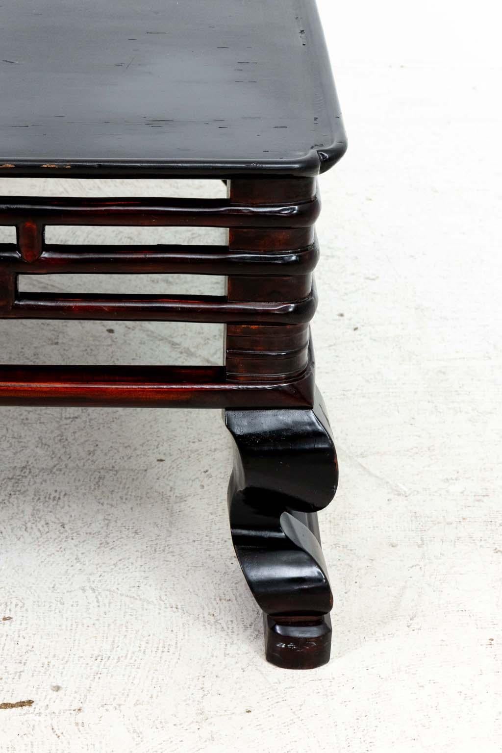 Koreanischer niedriger Couchtisch im Angebot 2