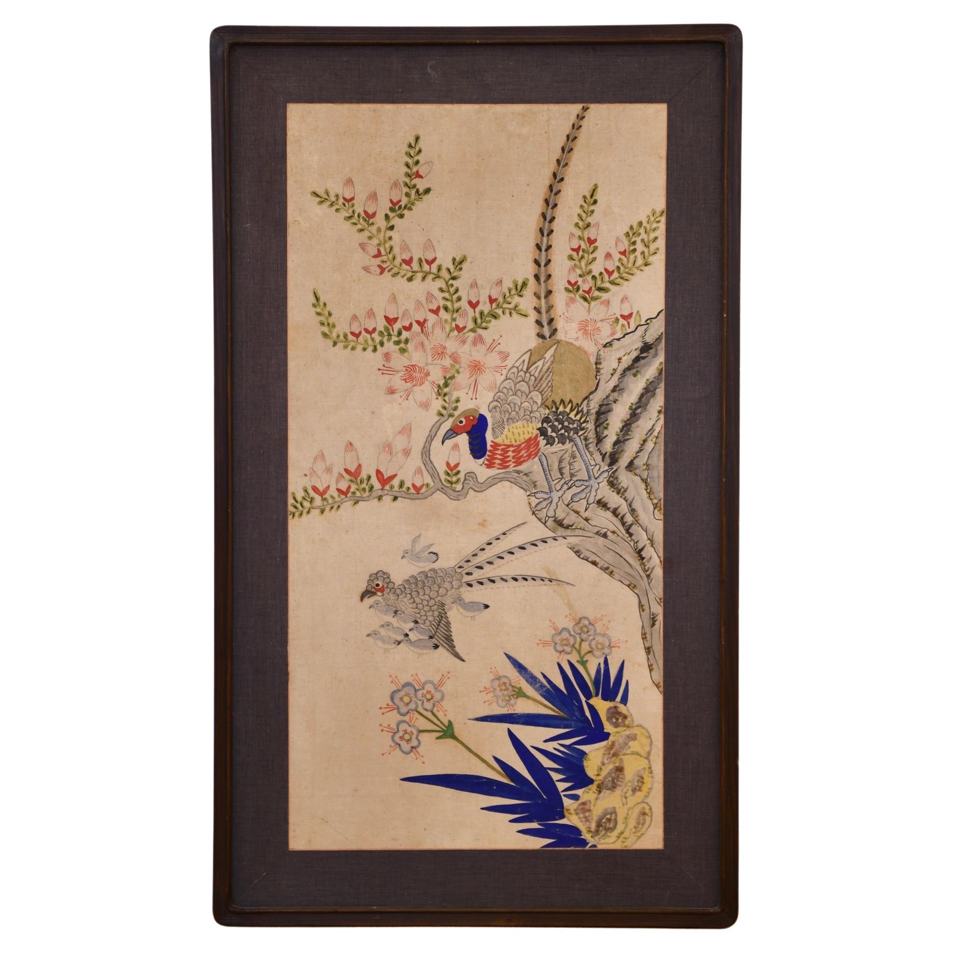 Korean "Minhwa" Folk Art Painting