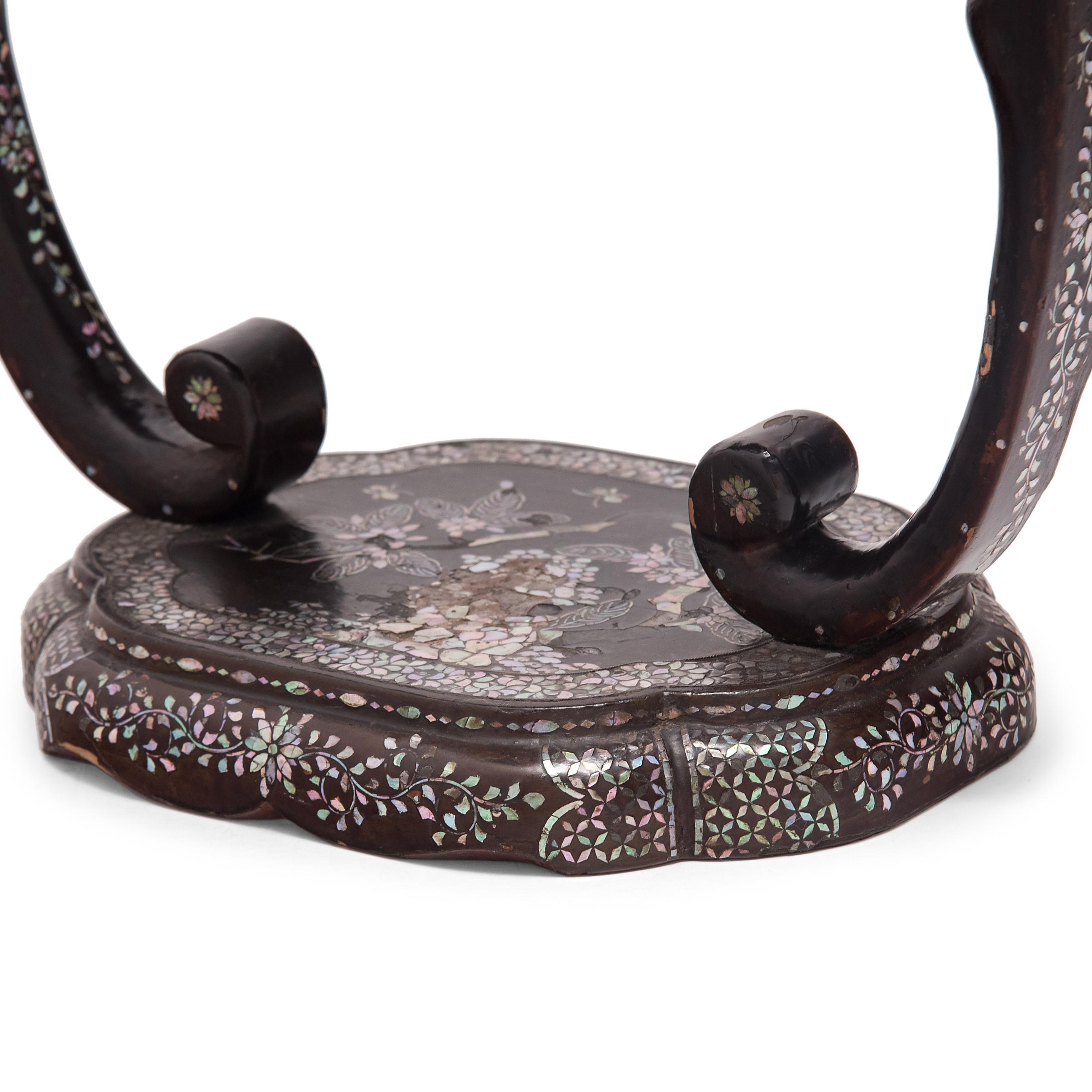 Korean Mother-of-Pearl Stool For Sale 3