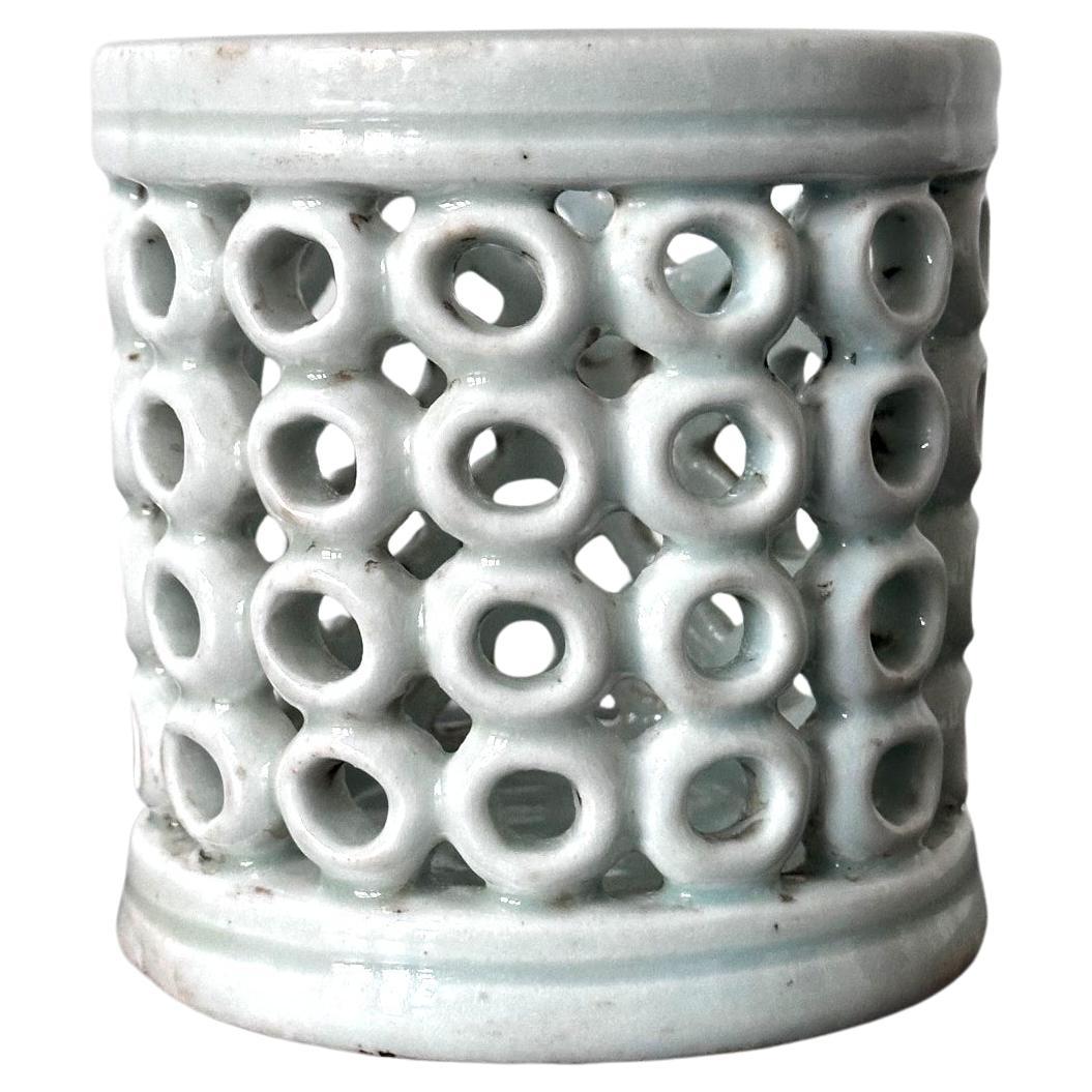 Koreanischer netzförmiger Celadon-Pinselhalter
