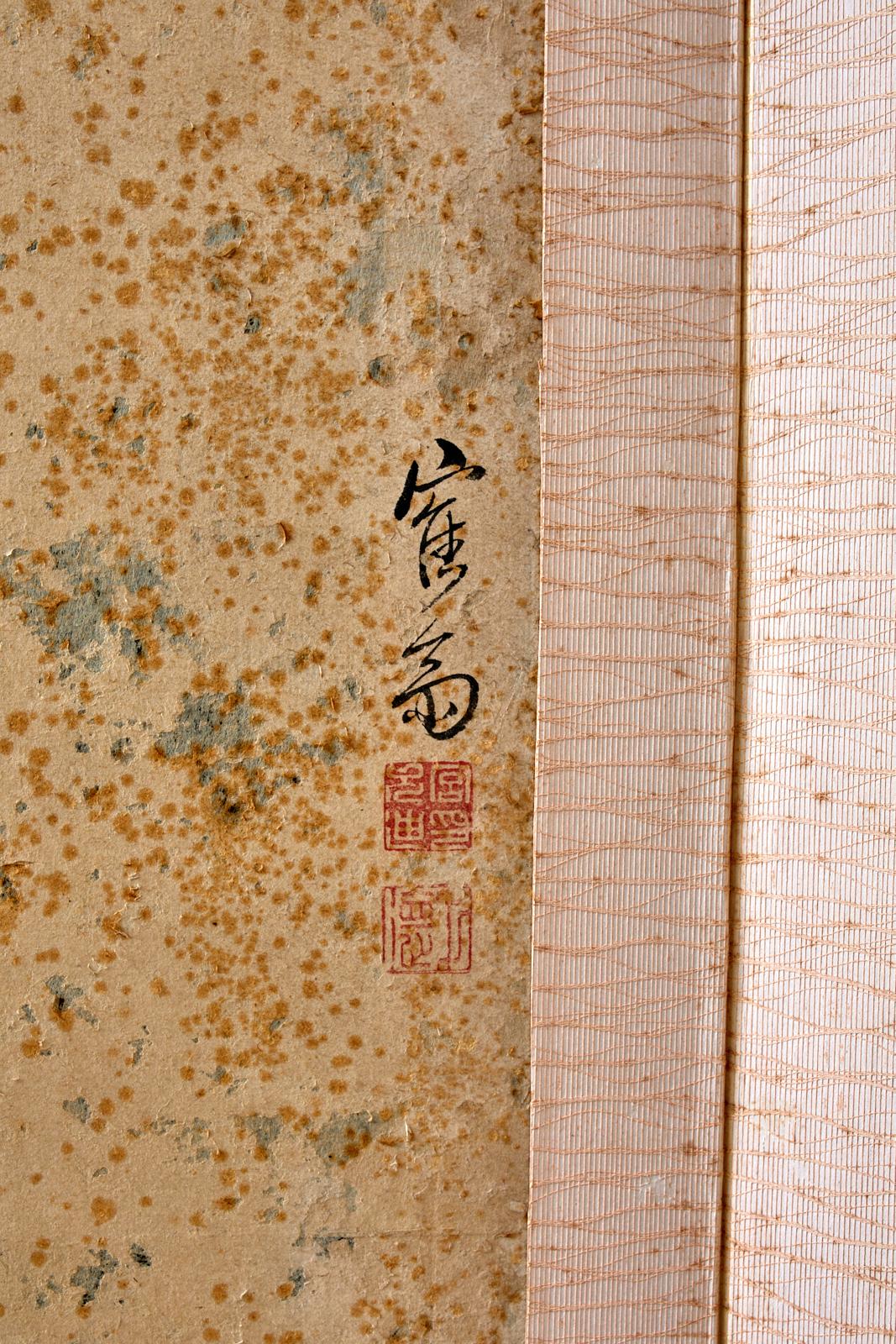 Korean Six-Panel Screen of Legendary Chinese Figures 1