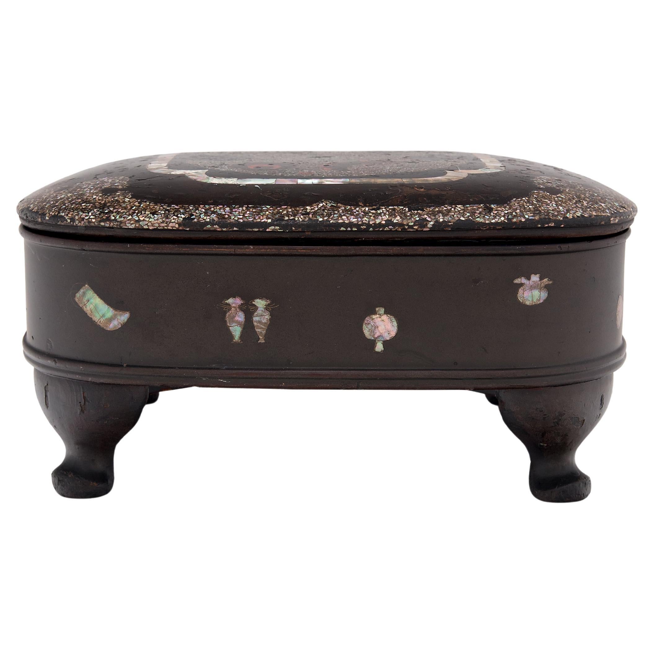 Korean Table Chest with Mother-of-Pearl Inlay, C. 1900
