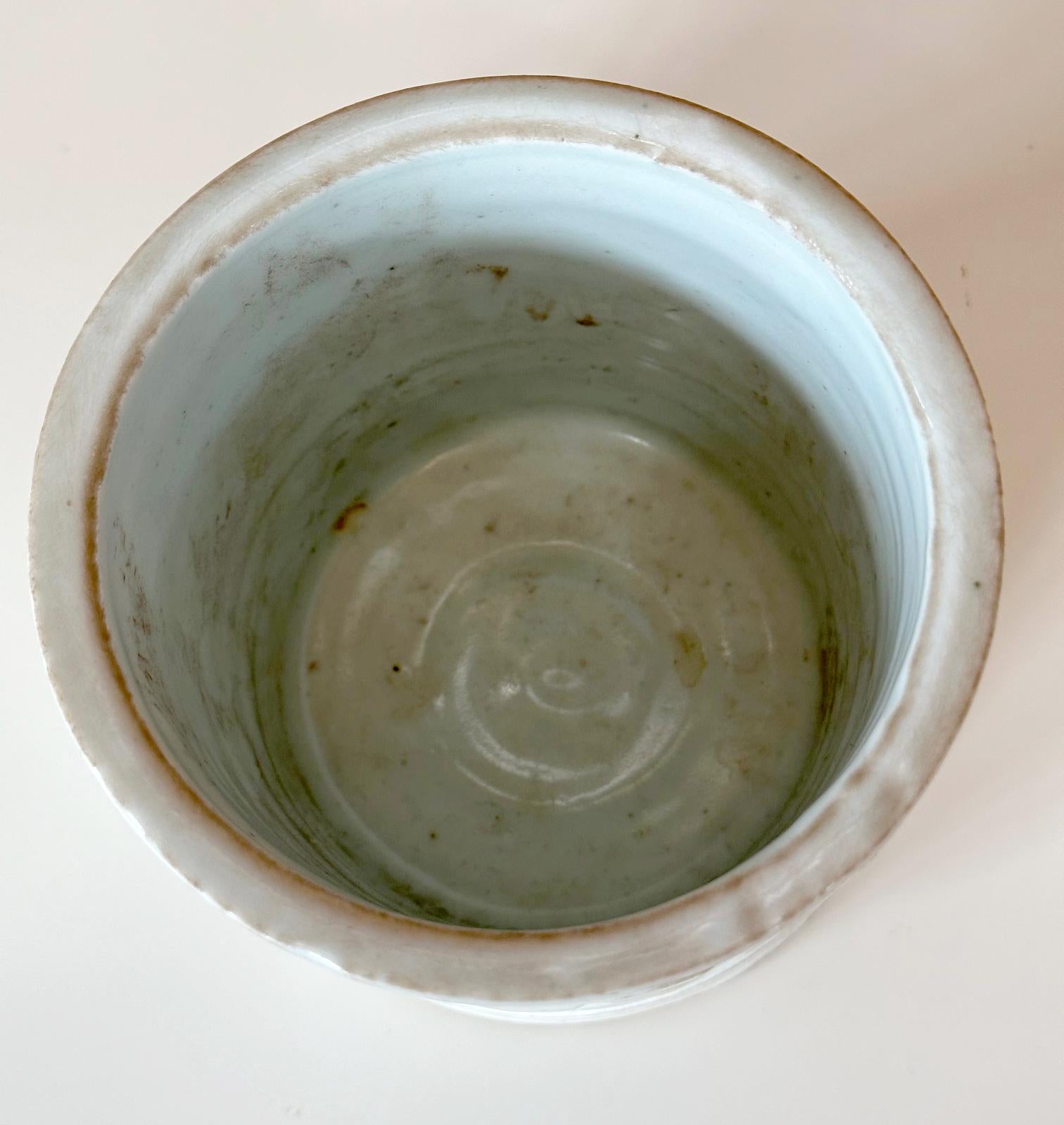Koreanisch Weiß Keramik Pinselhalter Joseon Dynasty im Angebot 10