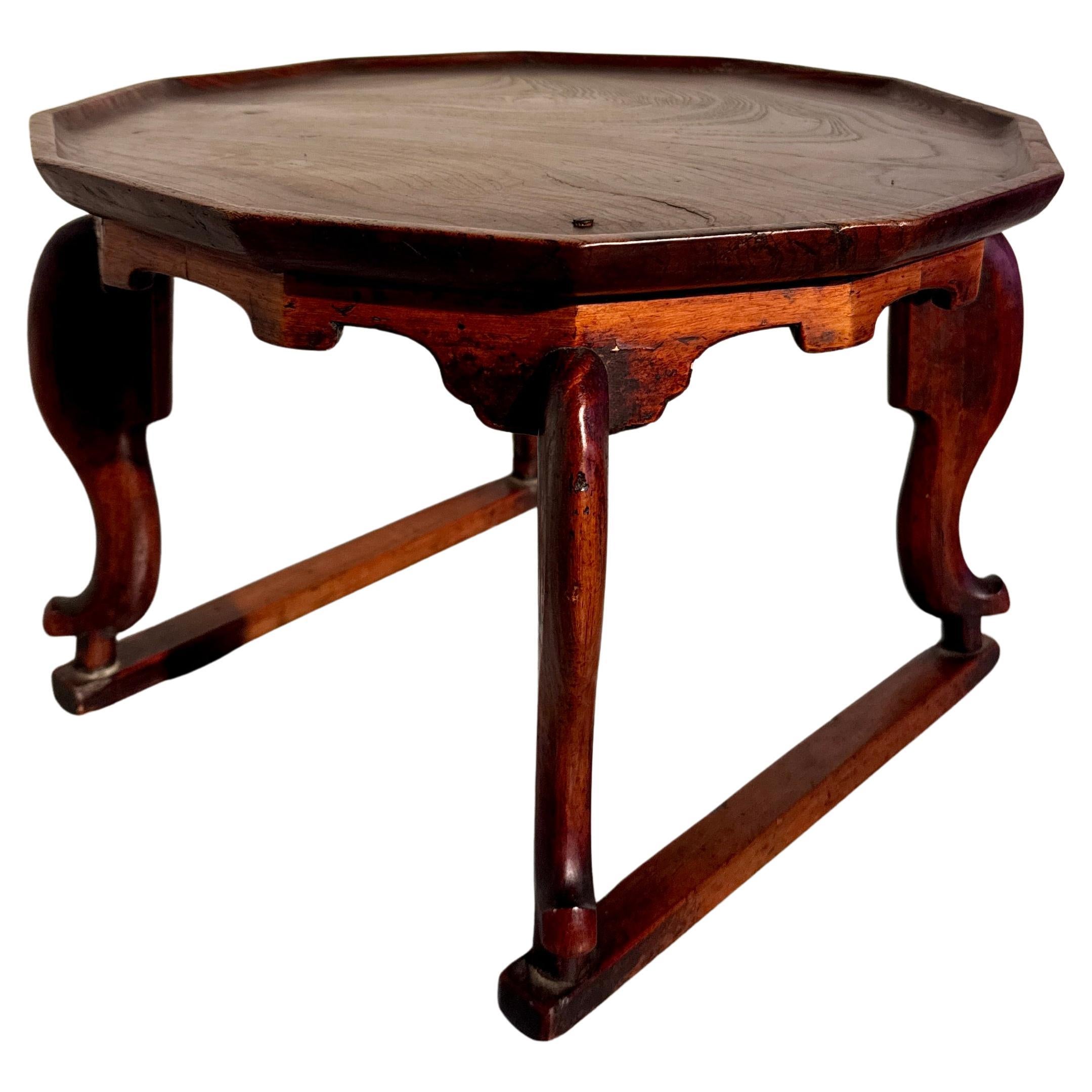 Korean Zelkova Wood Tray Table, Soban, Joseon Dynasty, Mid 19th century, Korea
