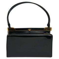 Retro Koret Black Patent Handbag