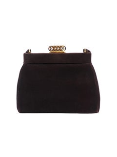 Koret Brown Suede With Gold Hardware Handbag