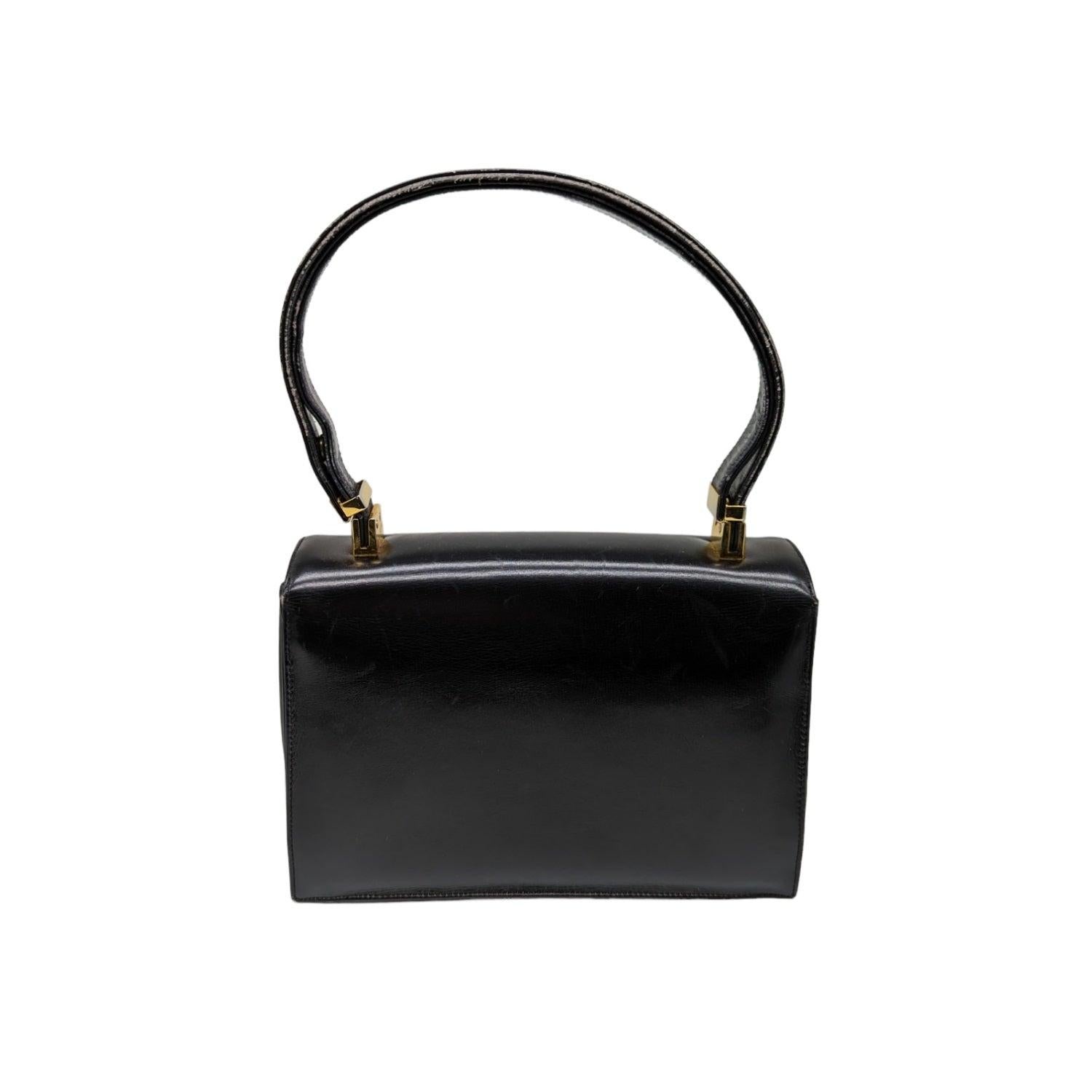 Black Koret Vintage Circa 1949 Frame Handbag