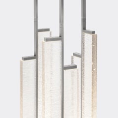 Kori Chandelier 3, Pendant Round Canopy, in Lightly Aged Nickel