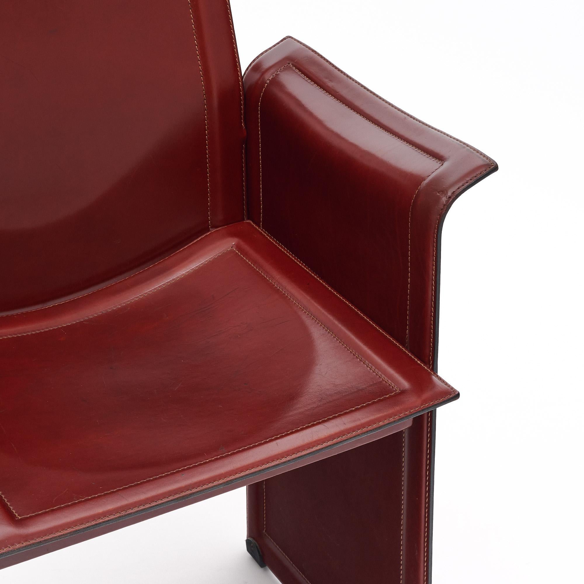 Late 20th Century “Korium” Armchairs by Tito Agnoli for Matteo Grassi