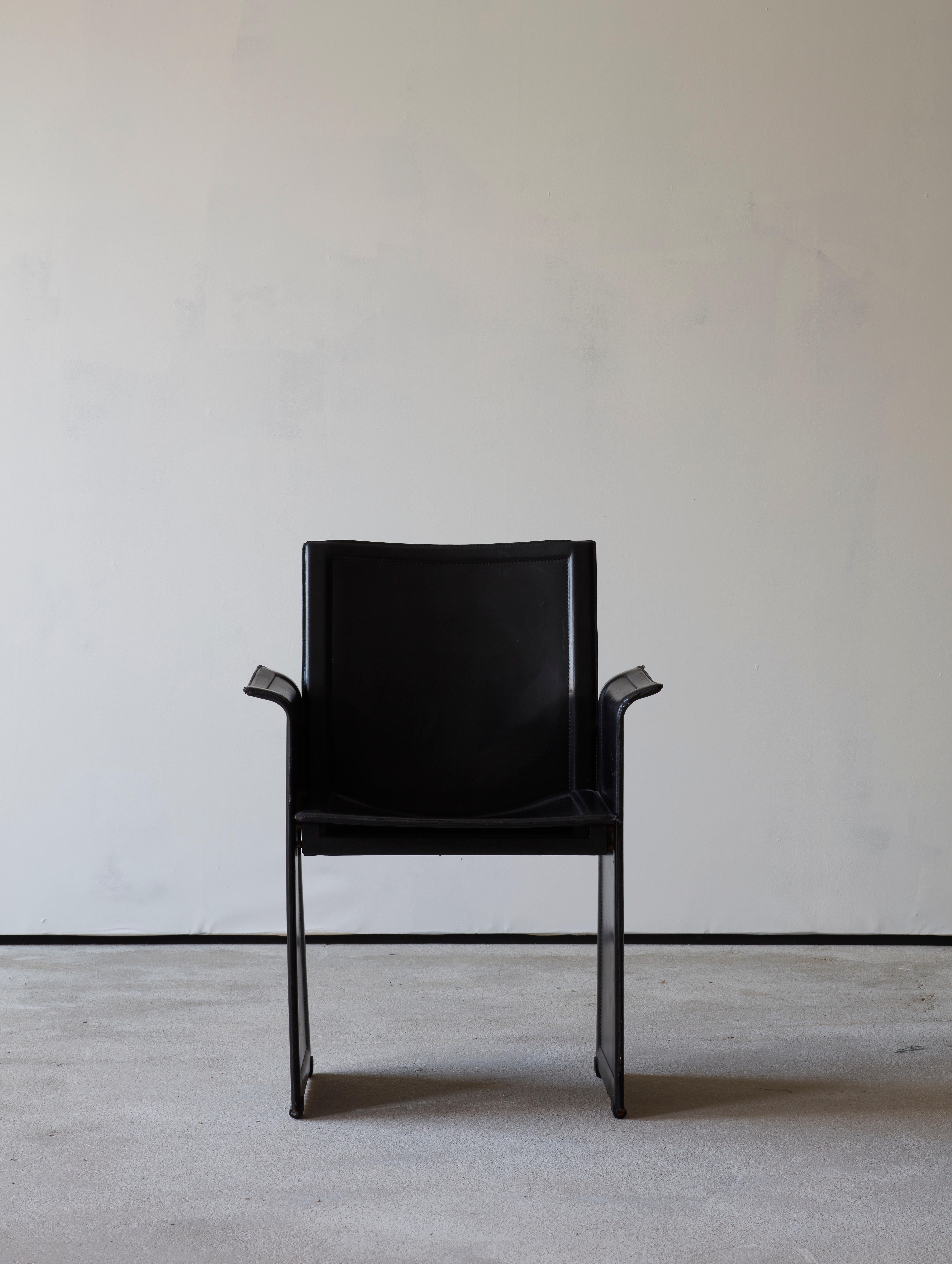 Italian Korium chair by Tito Agnoli for Matteo Grassi 