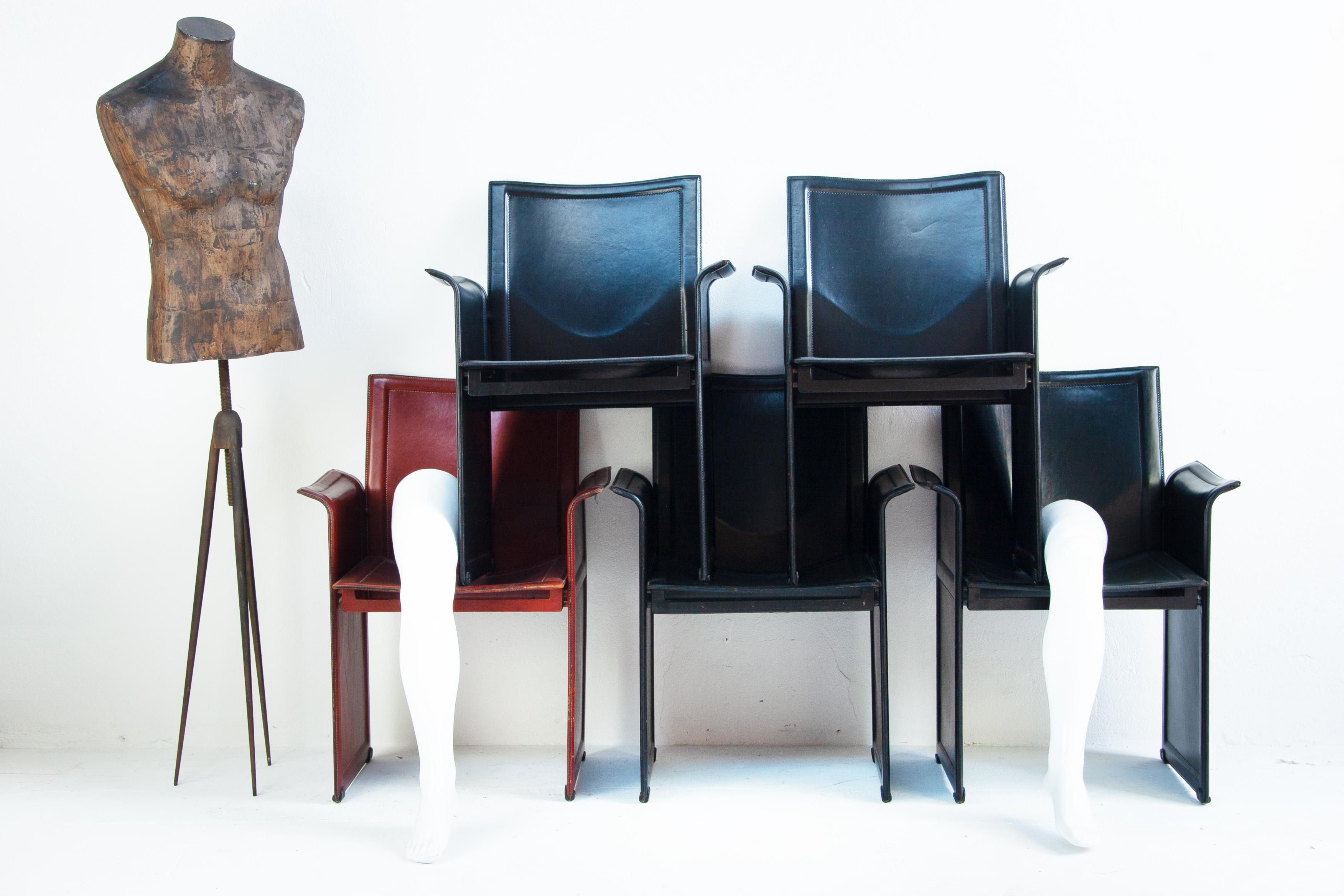 Bauhaus Korium Chairs by Tito Agnoli for Matteo Grassi