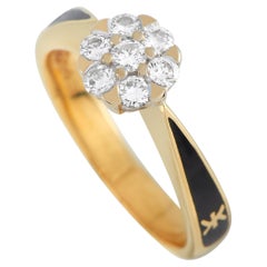 Korloff 18K Yellow Gold 0.43 Ct Diamond Ring