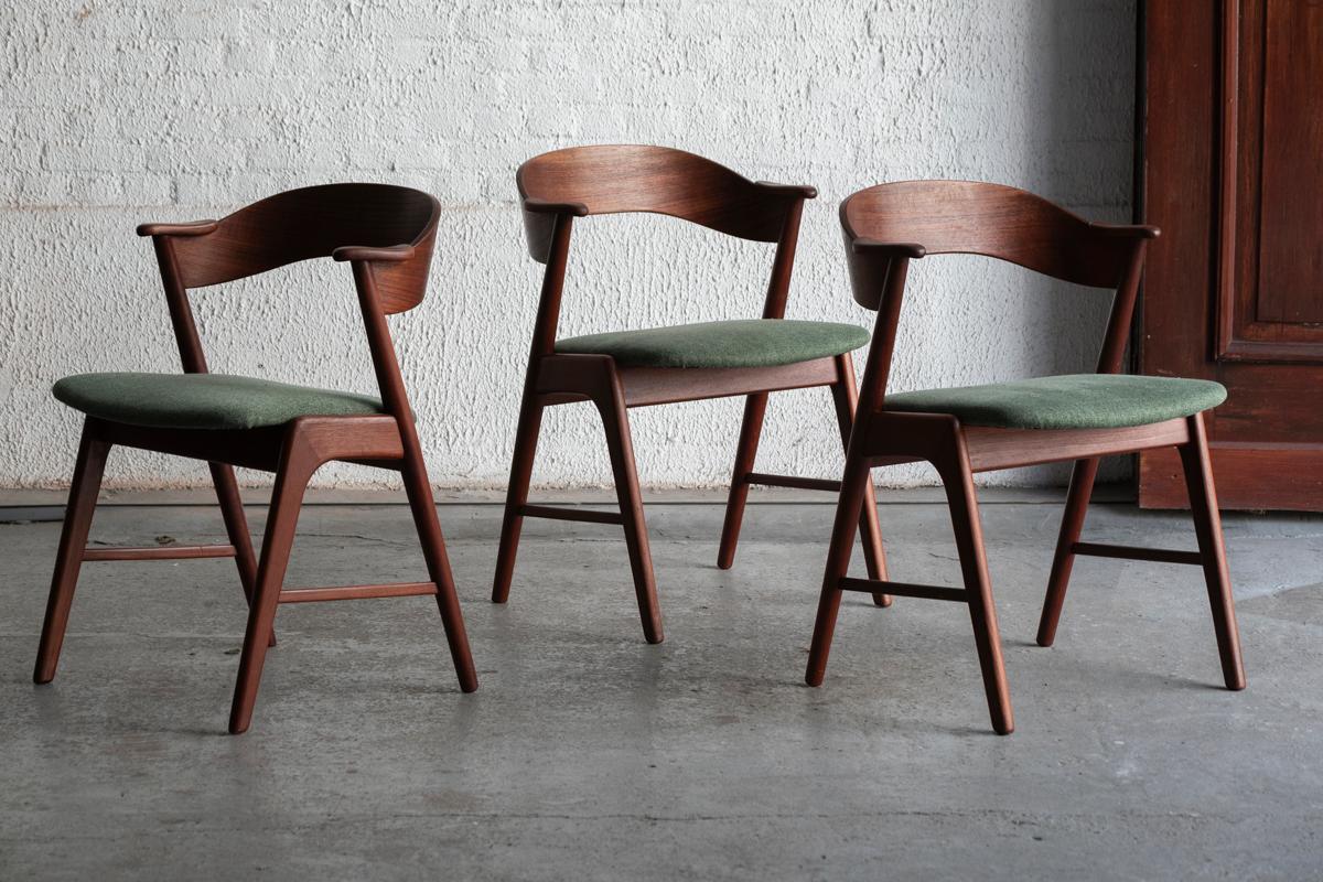 Korup Stolefabrik Set of 4 Dining Chairs, 'Model KS 21', Danish Design, 1960s 5