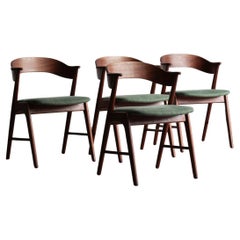 Korup Stolefabrik Set of 4 Dining Chairs, 'Model KS 21', Danish Design, 1960s
