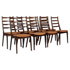 Korup stolefabrik set of eight dining chairs in rosewood, 1960s Denmark