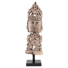 Korwar Carved Wood Ancestor Sculpture